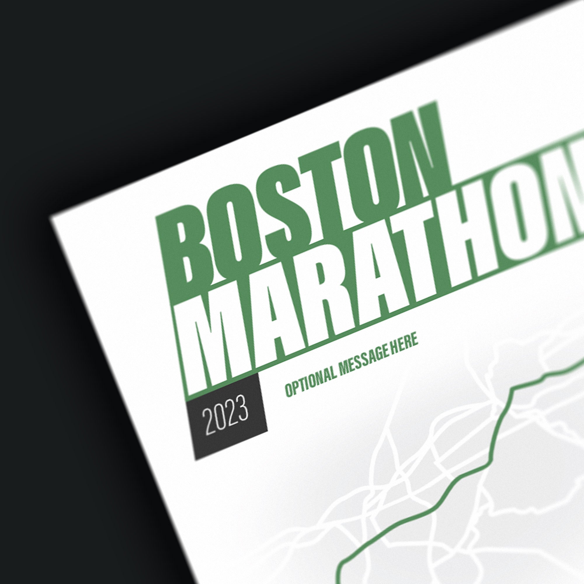 PERSONALISED 'Amazing Pace' Boston Marathon Finishers Print