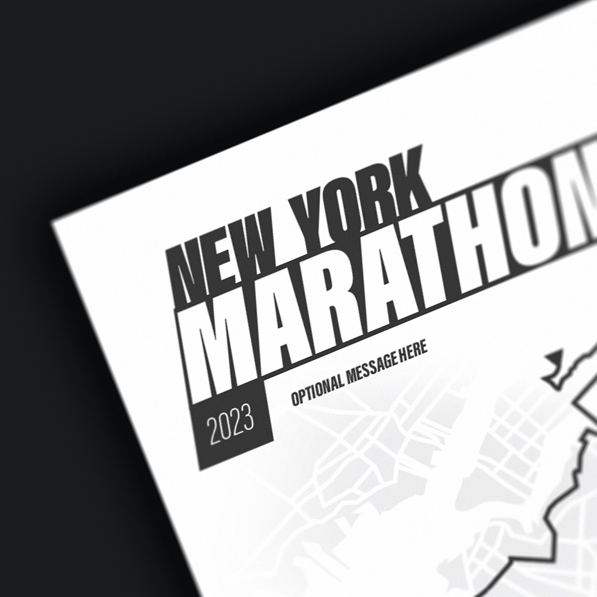 PERSONALISED 'Amazing Pace' New York Marathon Finishers Print