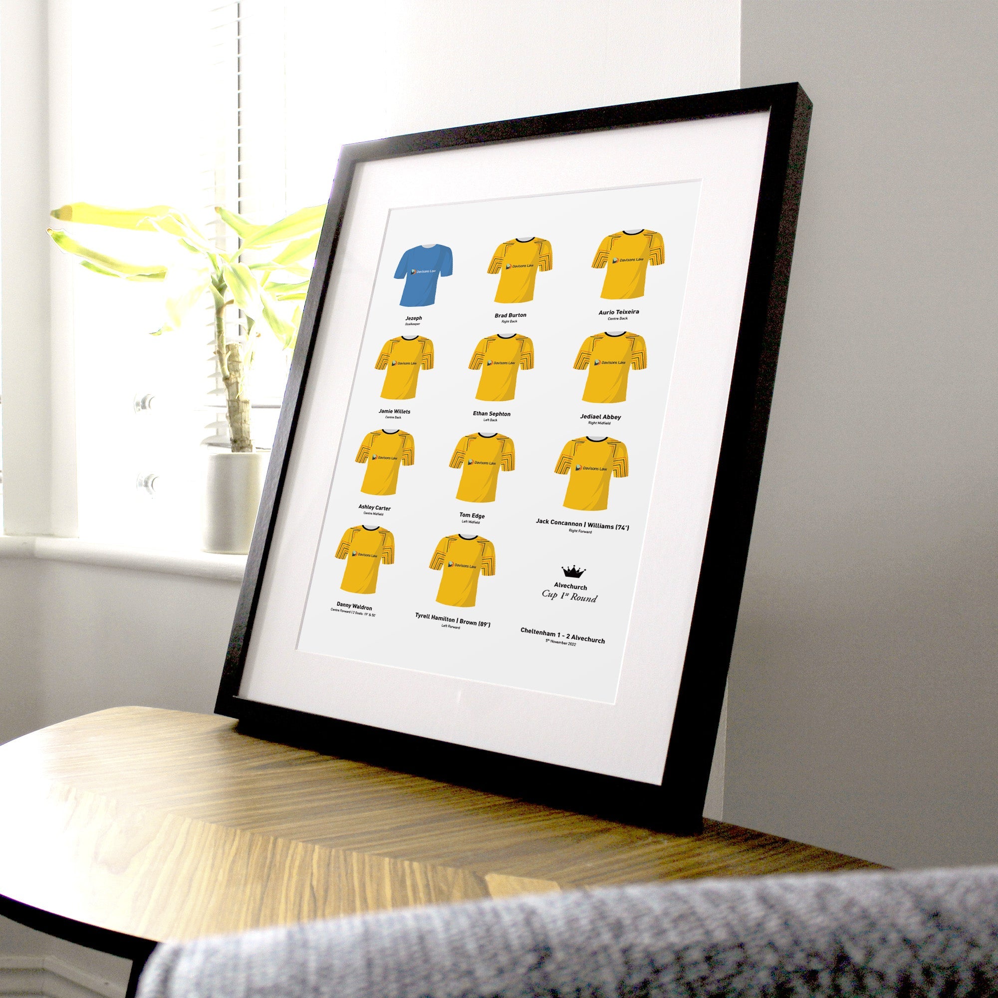 Alvechurch 2022 Cup 1st Round Winners Football Team Print Good Team On Paper