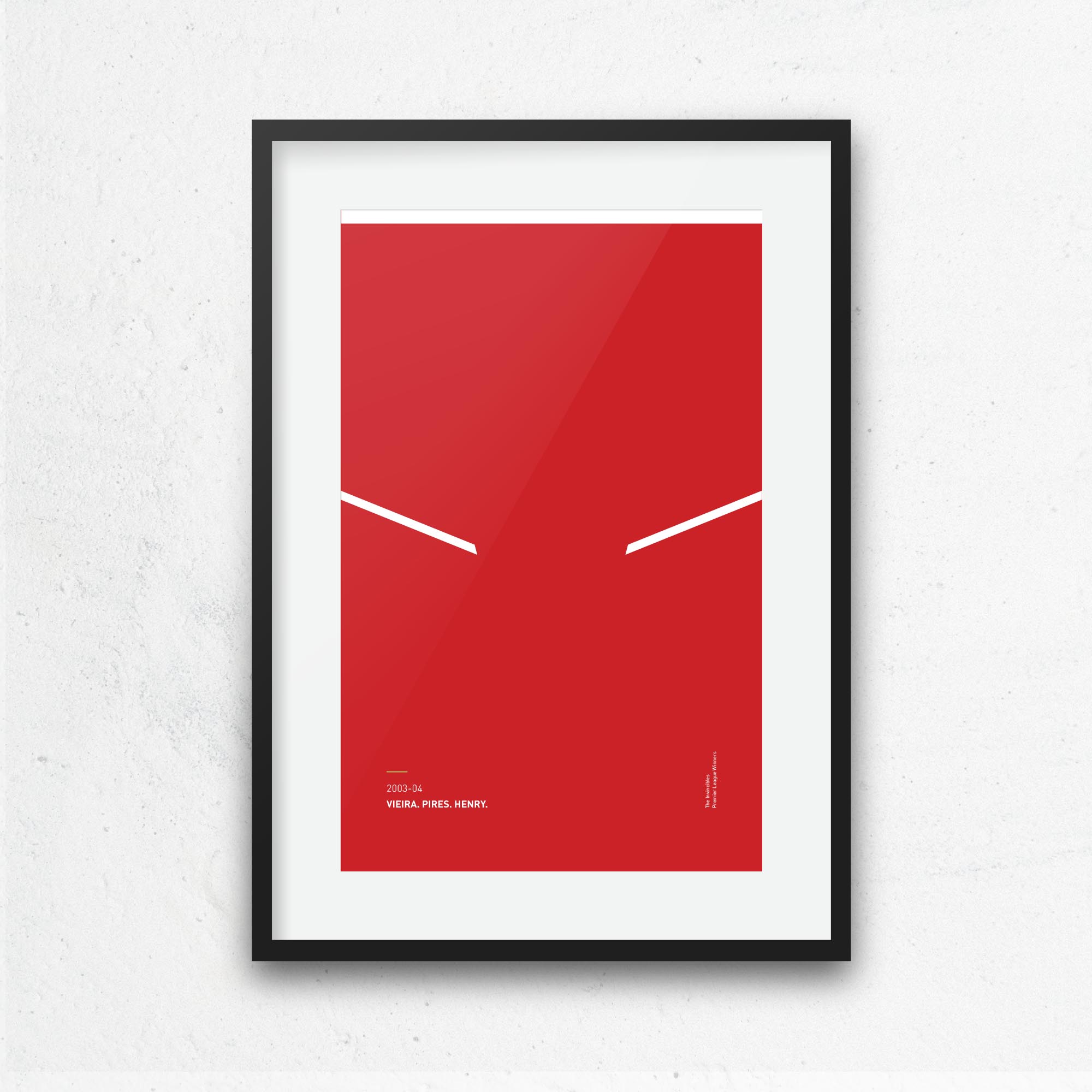 Arsenal 2003-04 'Better Days' Football Print Good Team On Paper