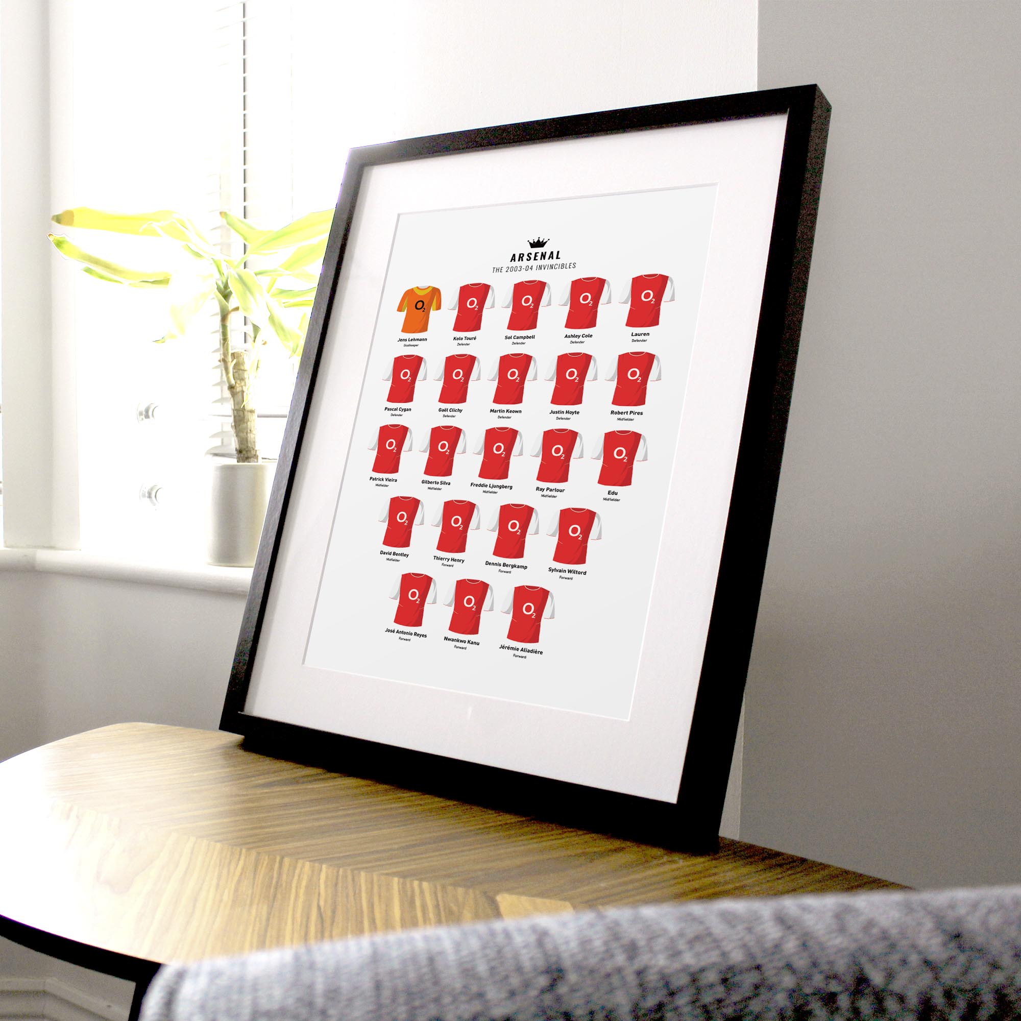 Arsenal 2004 Invincibles Football Team Print Good Team On Paper