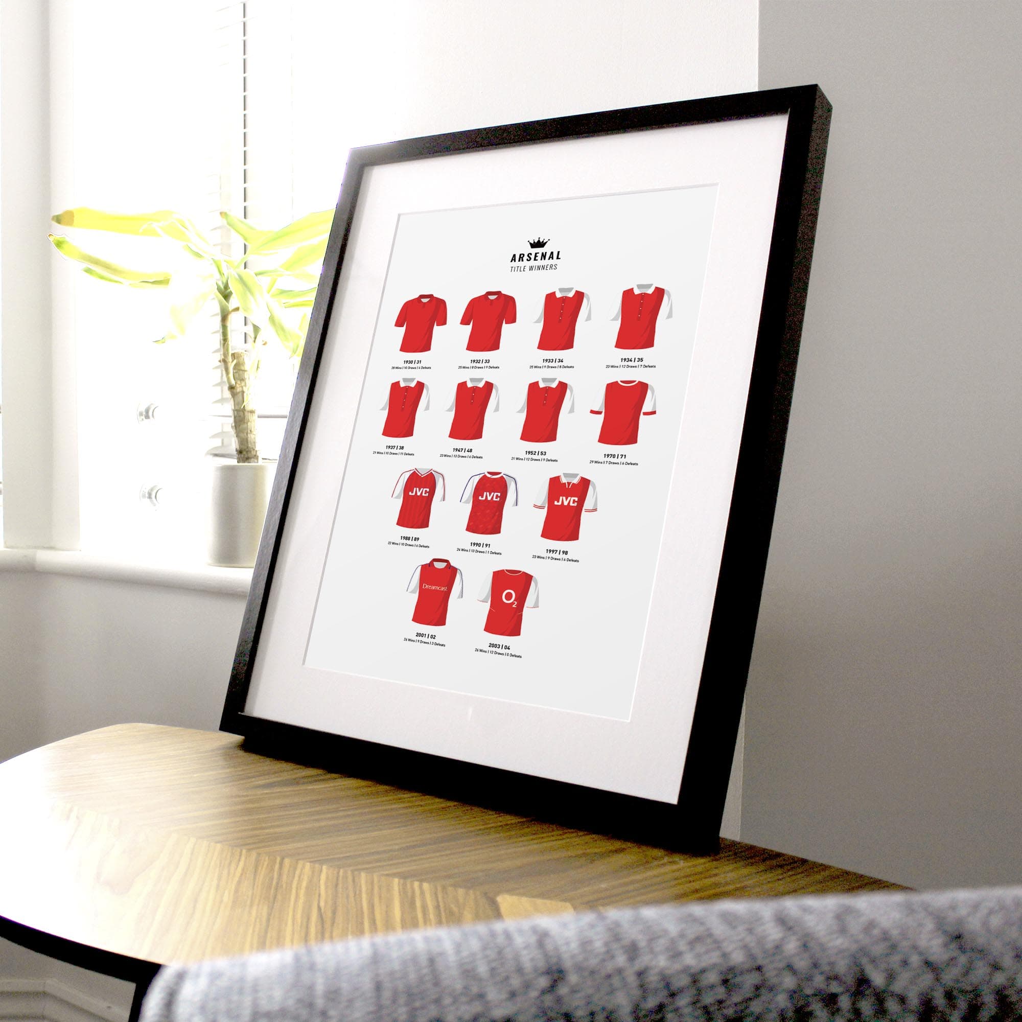 Arsenal Title Winners Football Team Print Good Team On Paper