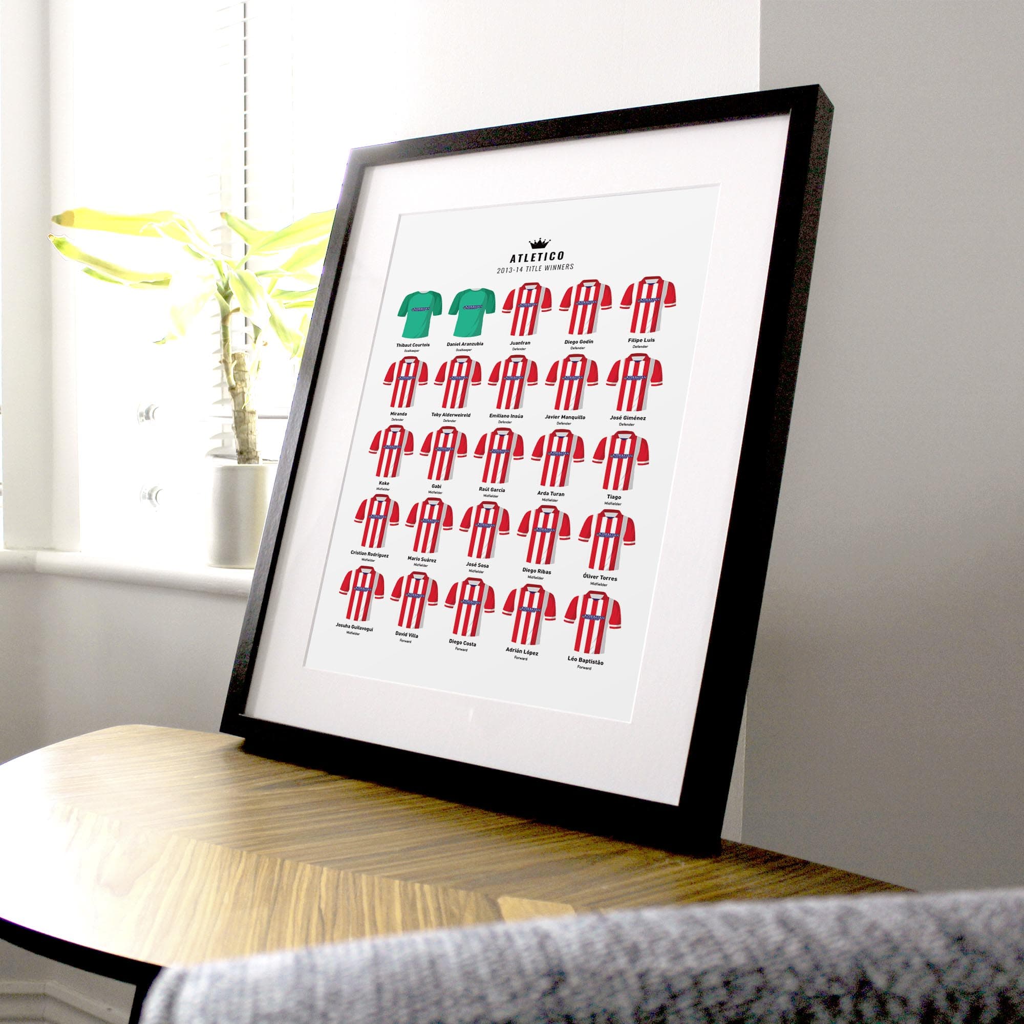Atletico 2014 Title Winners Football Team Print Good Team On Paper