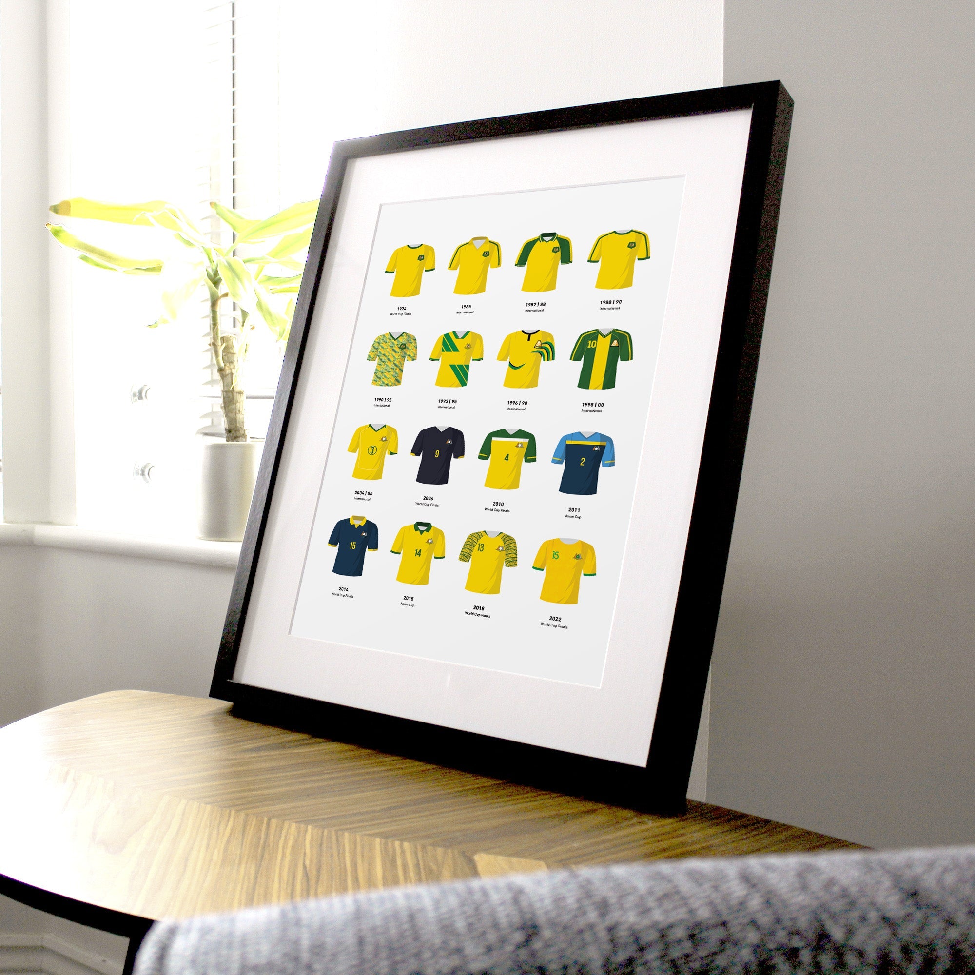Australia Classic Kits Football Team Print Good Team On Paper