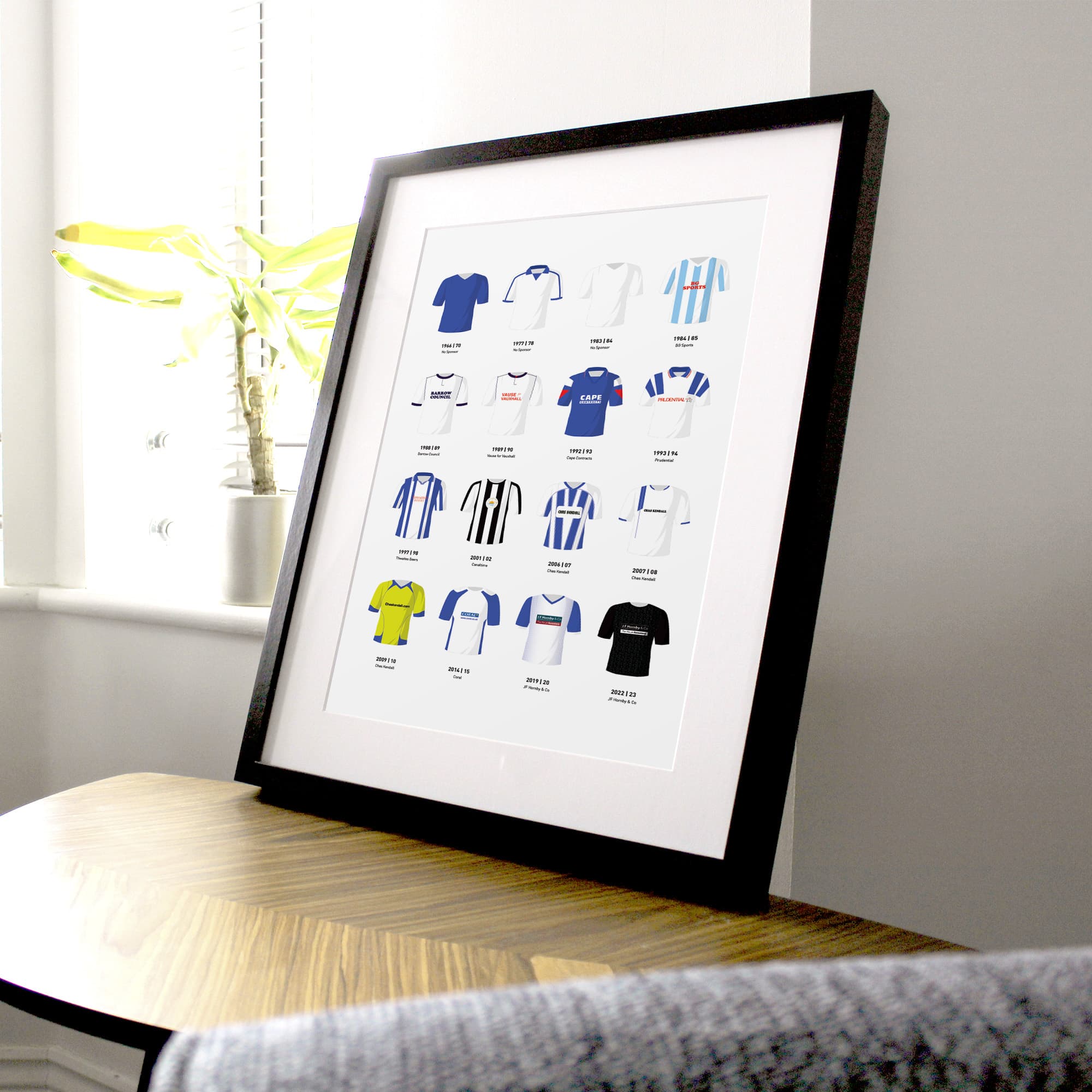 Barrow Classic Kits Football Team Print Good Team On Paper