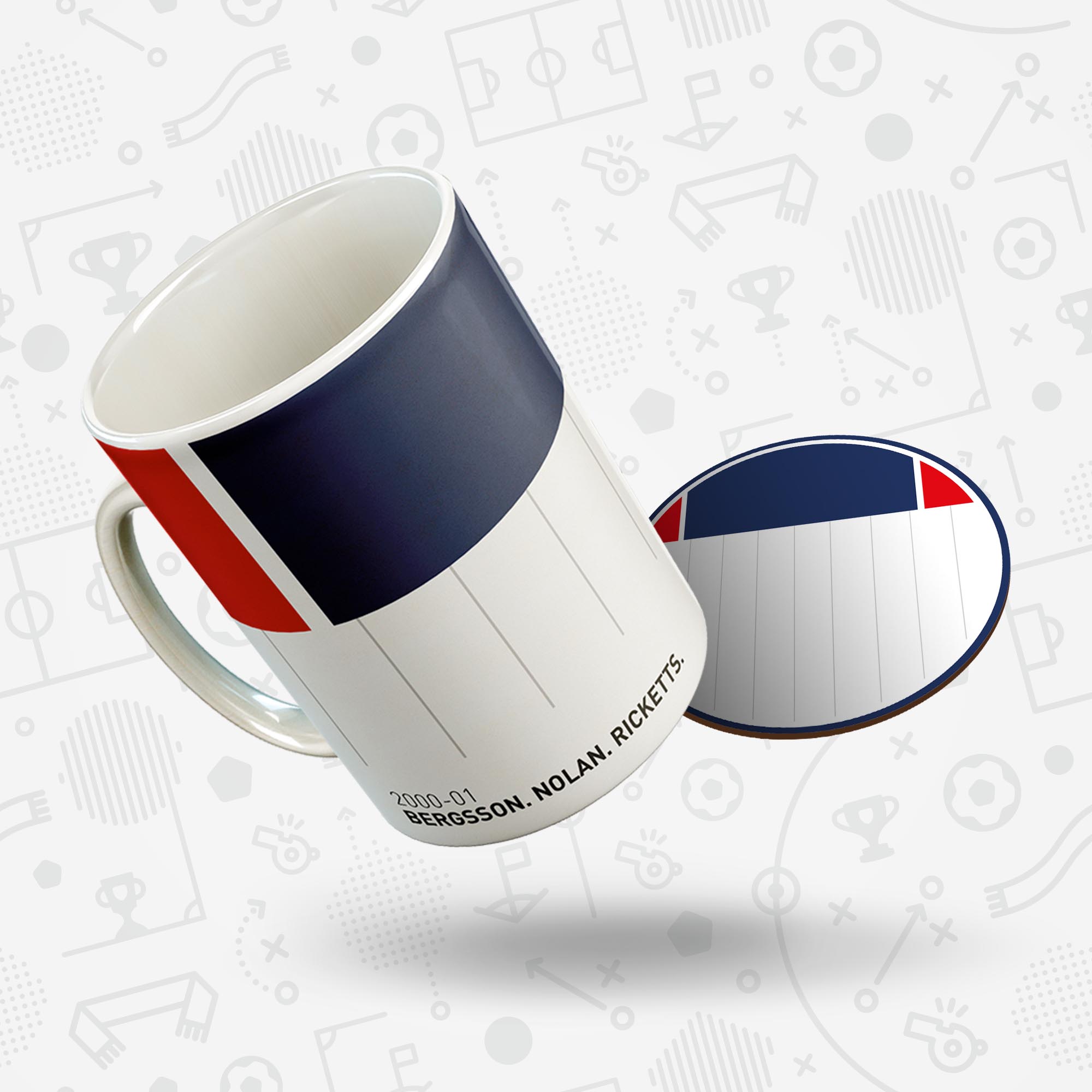 Bolton 2000-01 'Better Days' Football Kit Mug Good Team On Paper