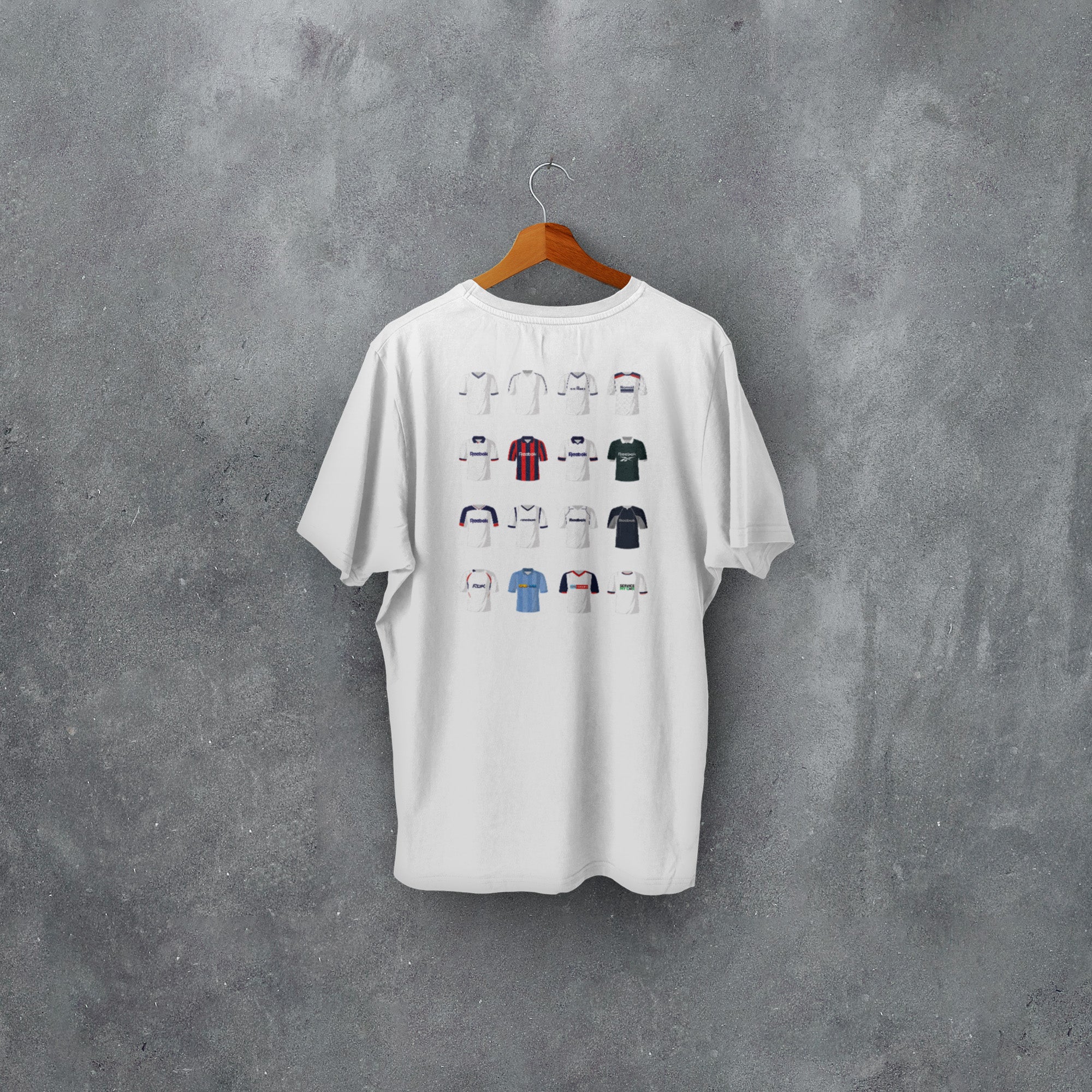 Bolton Classic Kits Football T-Shirt Good Team On Paper