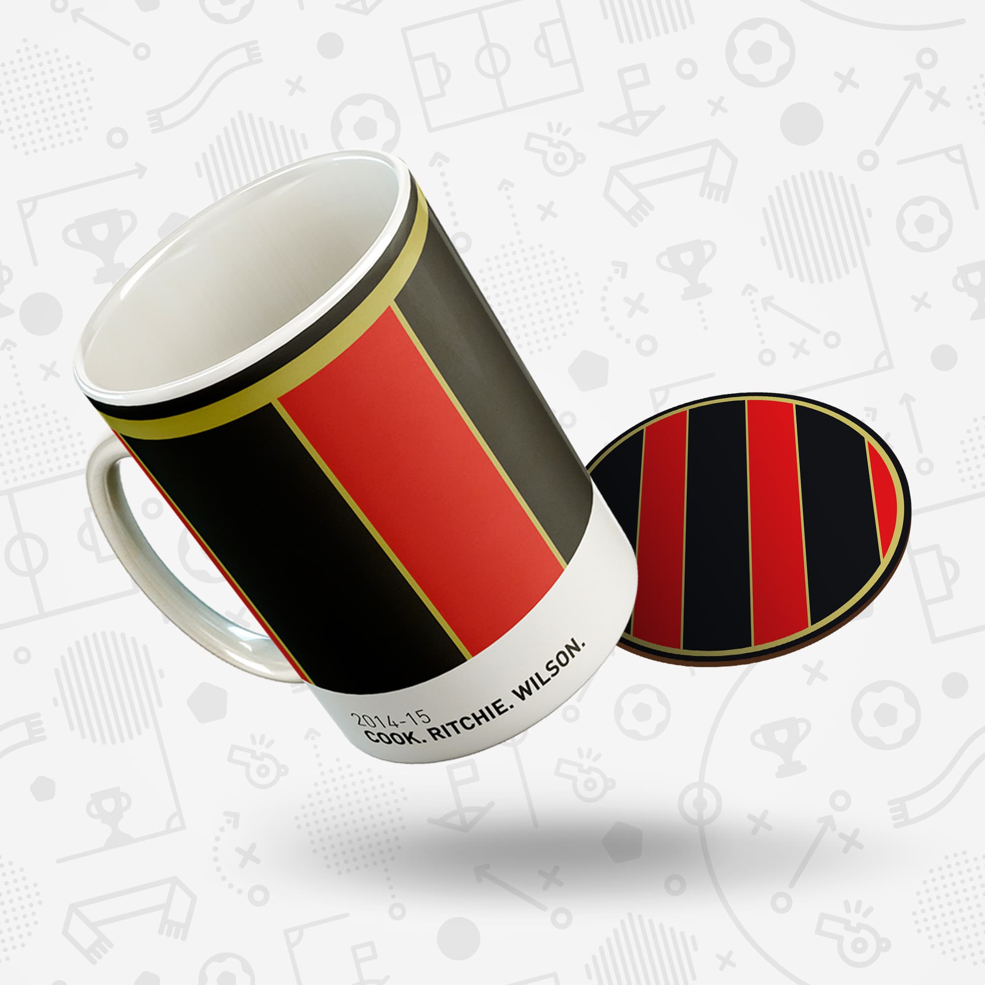 Bournemouth 2014-15 'Better Days' Football Kit Mug Good Team On Paper