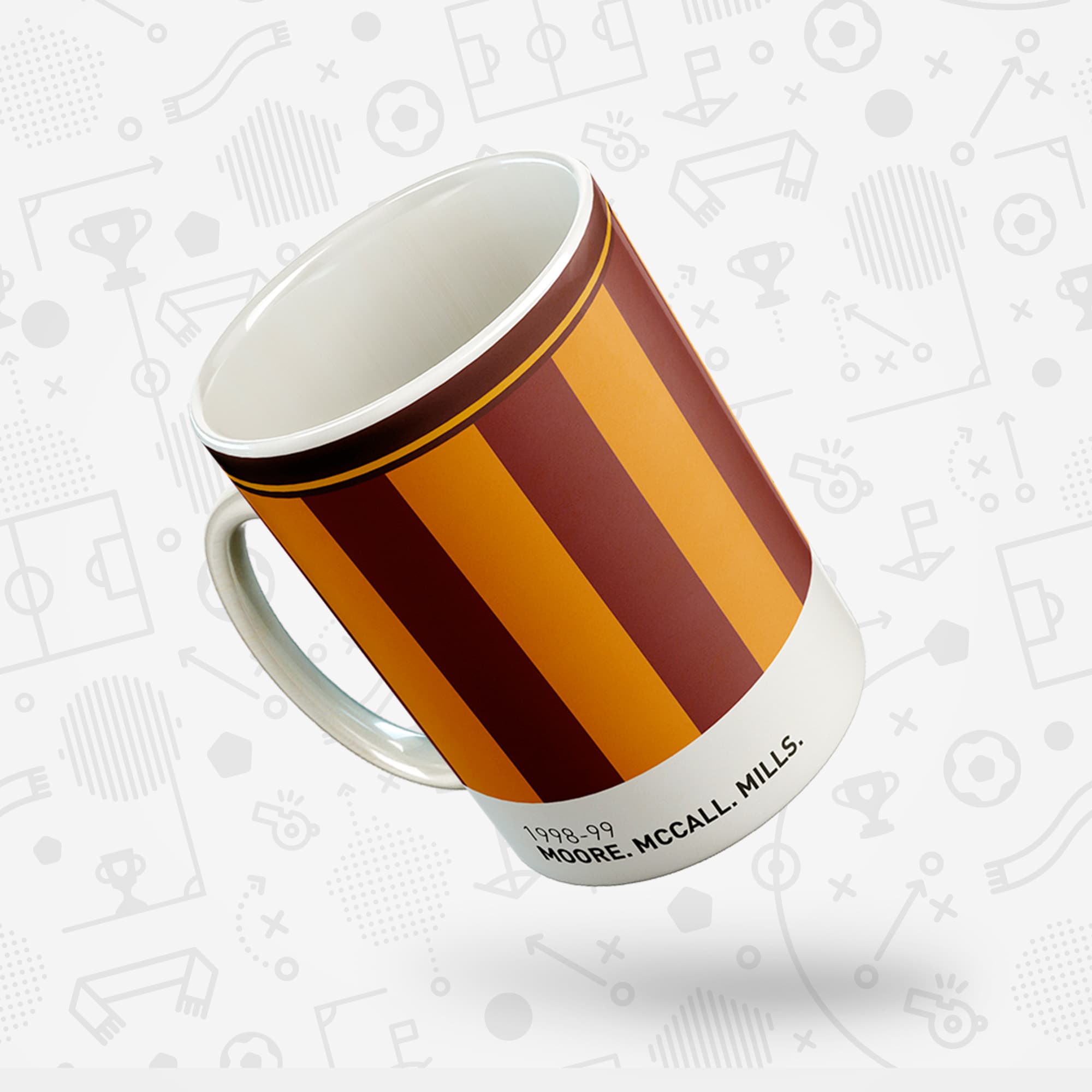Bradford 1998-99 'Better Days' Football Kit Mug Good Team On Paper