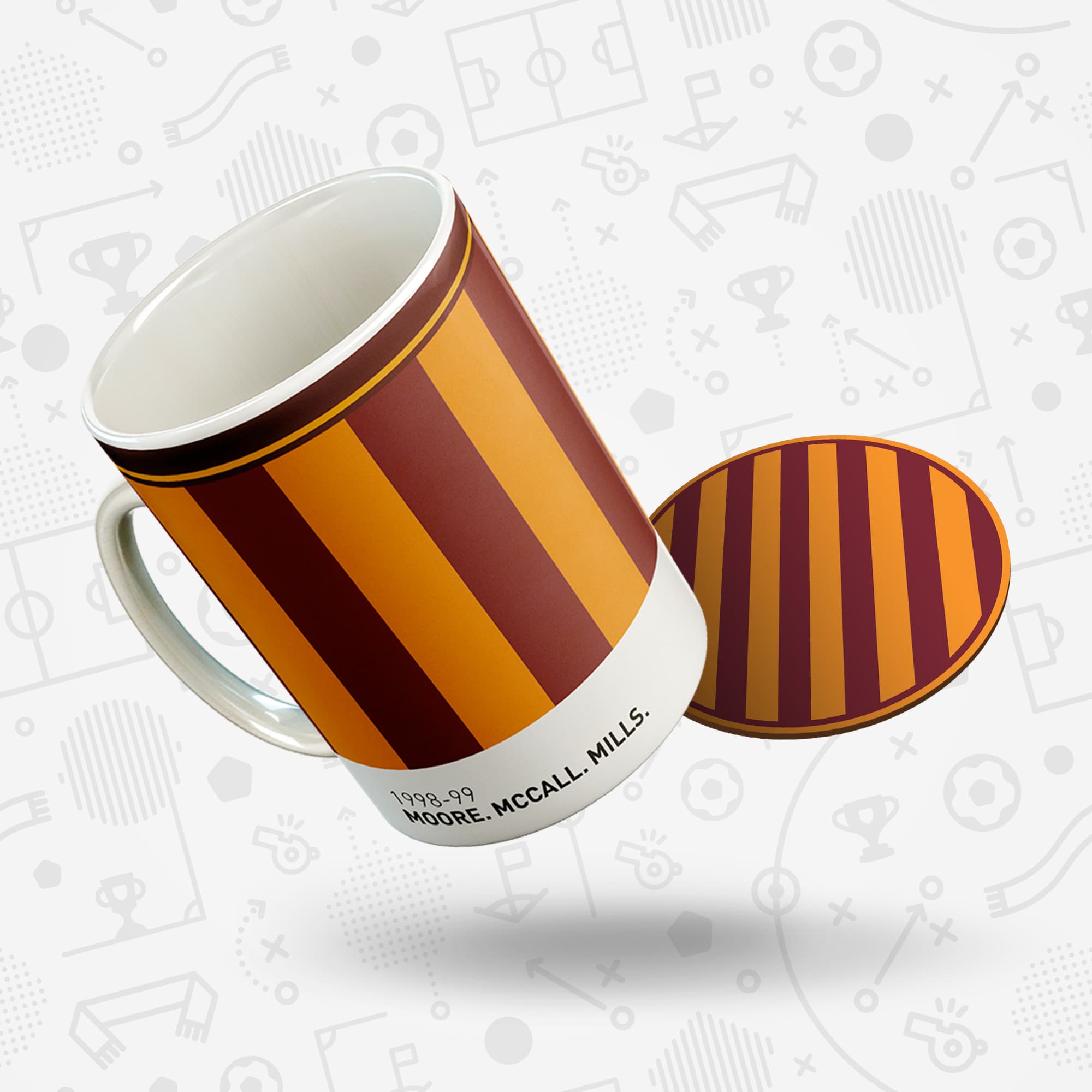 Bradford 1998-99 'Better Days' Football Kit Mug Good Team On Paper
