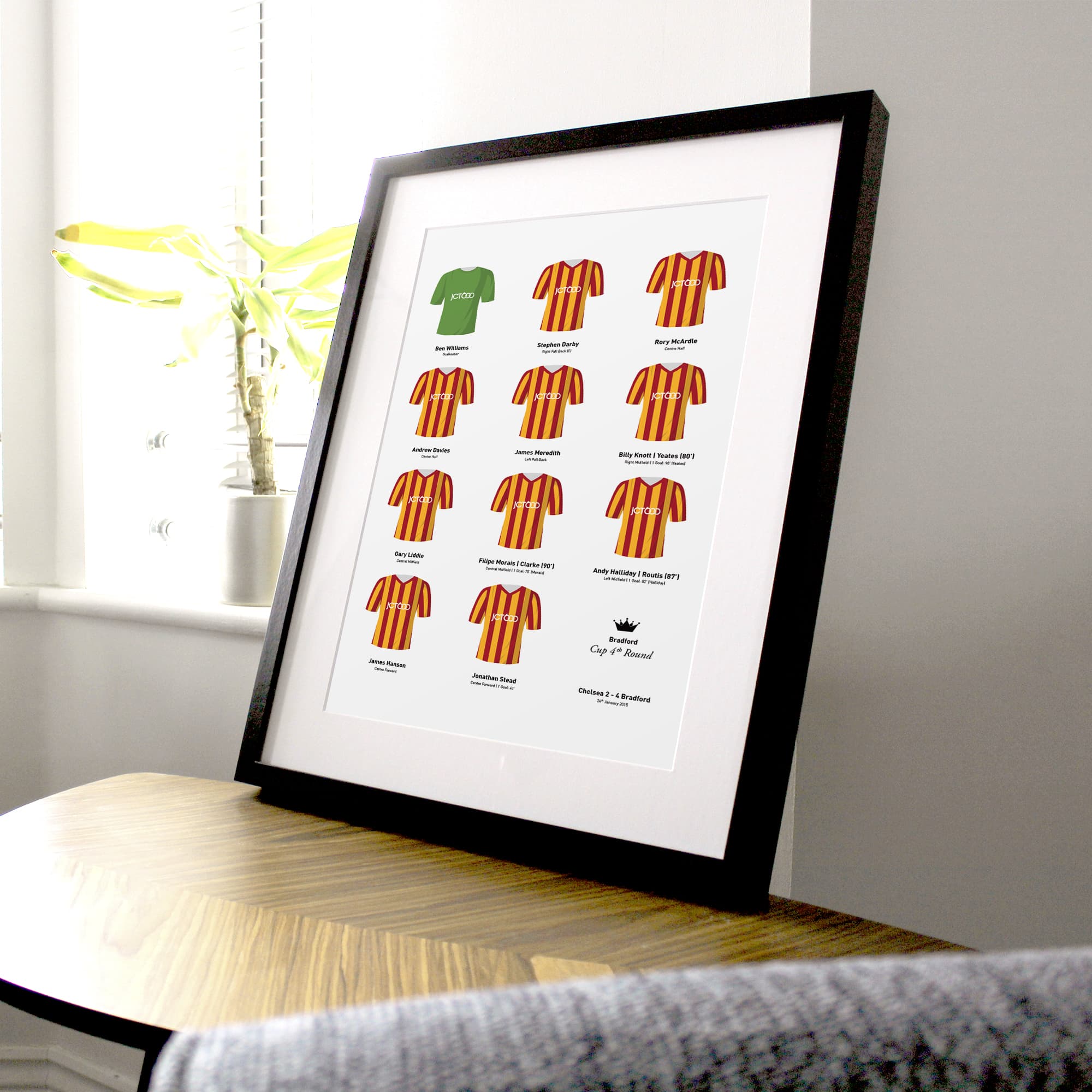 Bradford 2015 Cup 4th Round Football Team Print Good Team On Paper