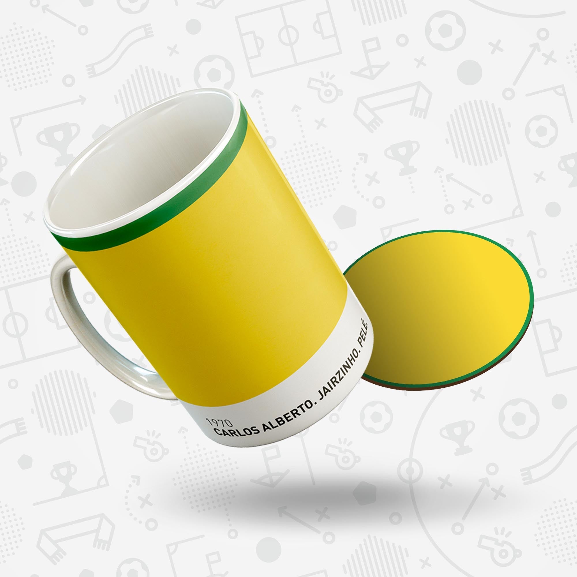 Brazil 1970 'Better Days' Football Kit Mug Good Team On Paper
