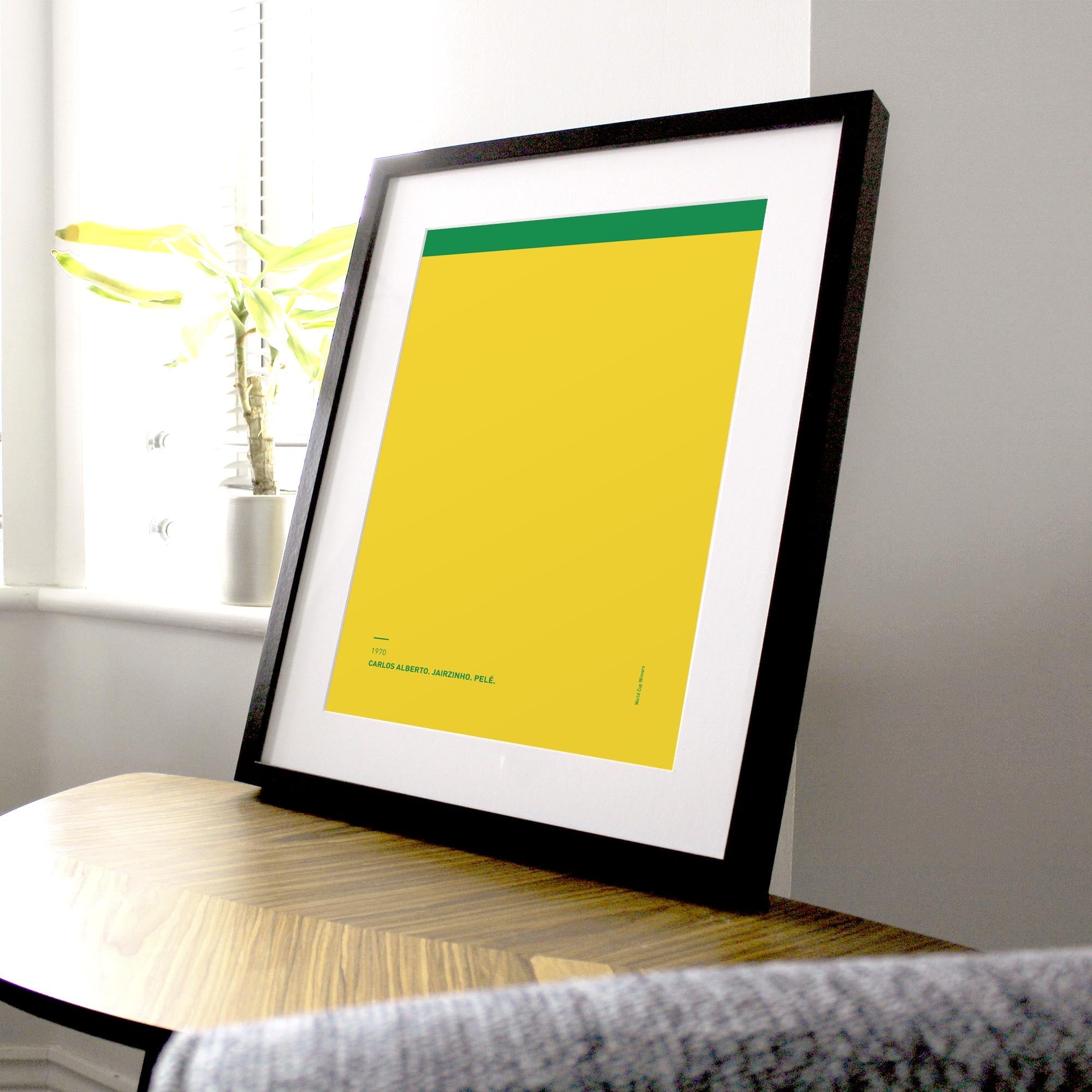 Brazil 1970 'Better Days' Football Print Good Team On Paper
