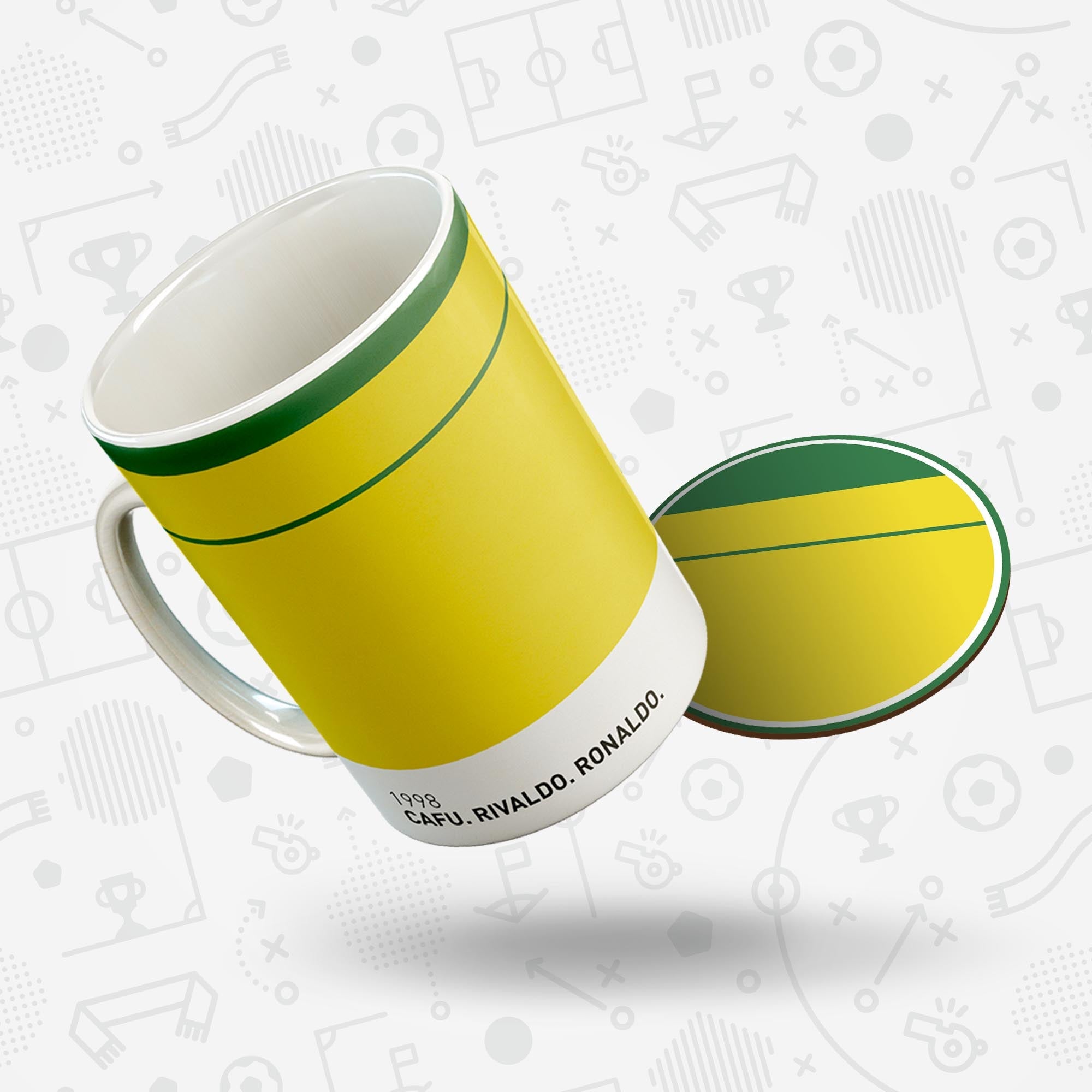 Brazil 1998 'Better Days' Football Kit Mug Good Team On Paper