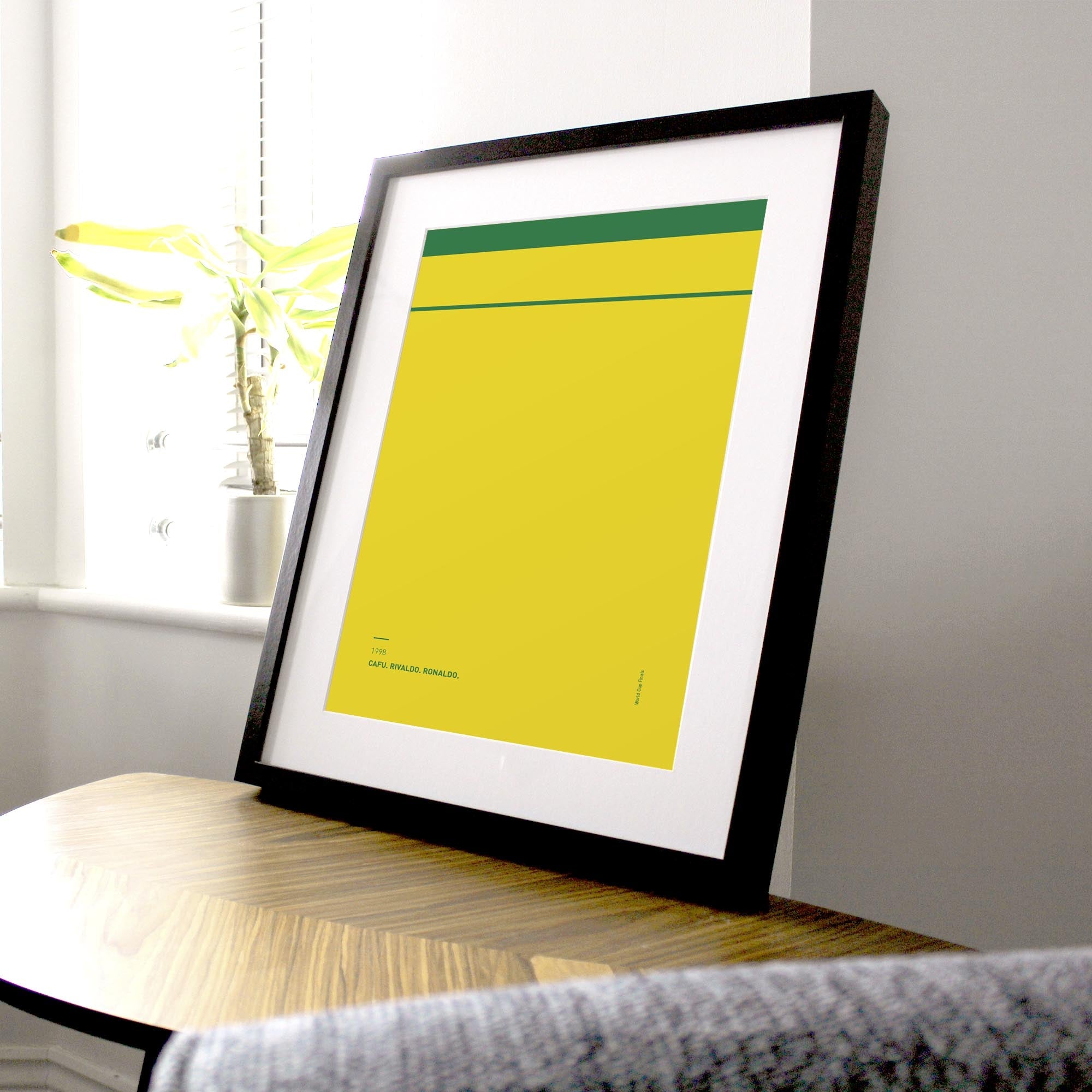 Brazil 1998 'Better Days' Football Print Good Team On Paper