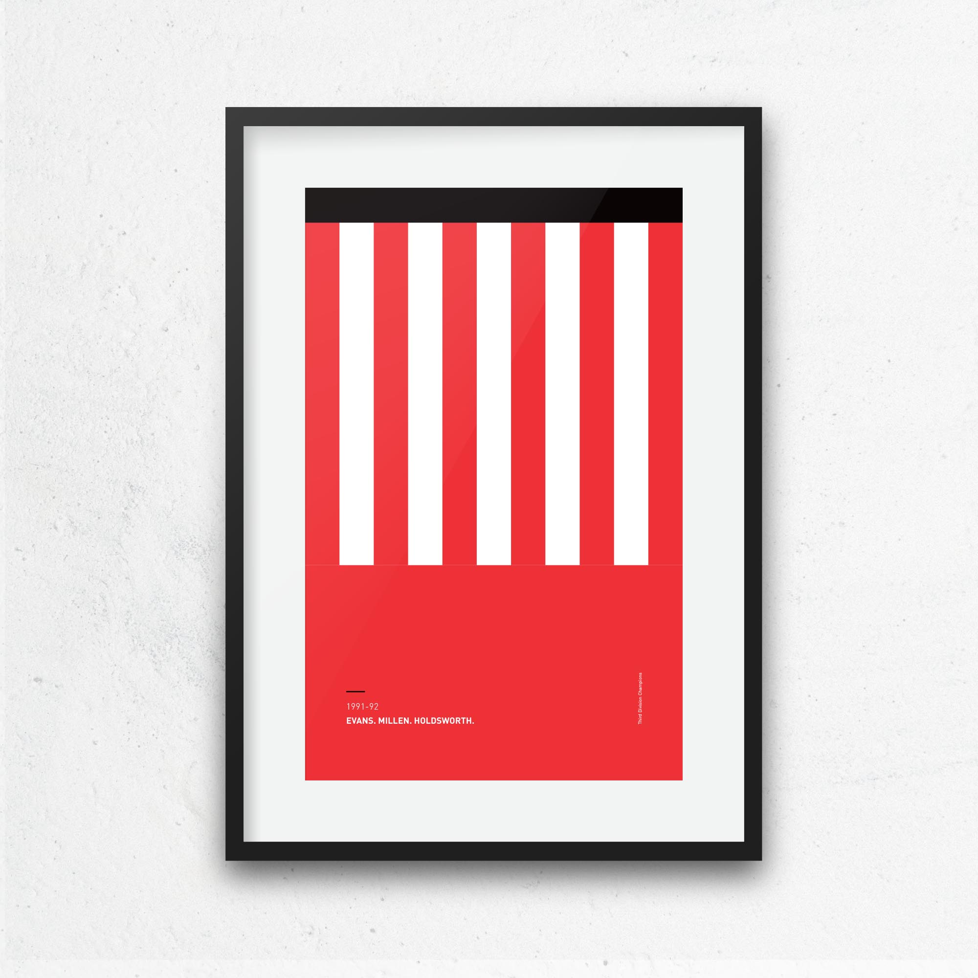 Brentford 1991-92 'Better Days' Football Print Good Team On Paper