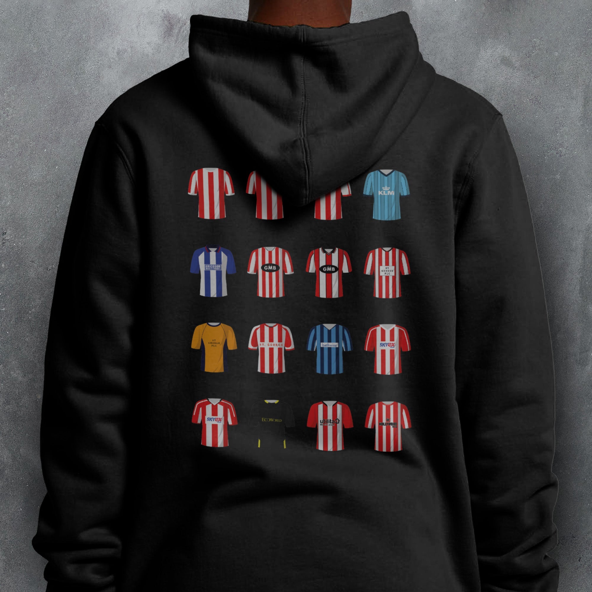 Brentford Classic Kits Football Hoodie Good Team On Paper