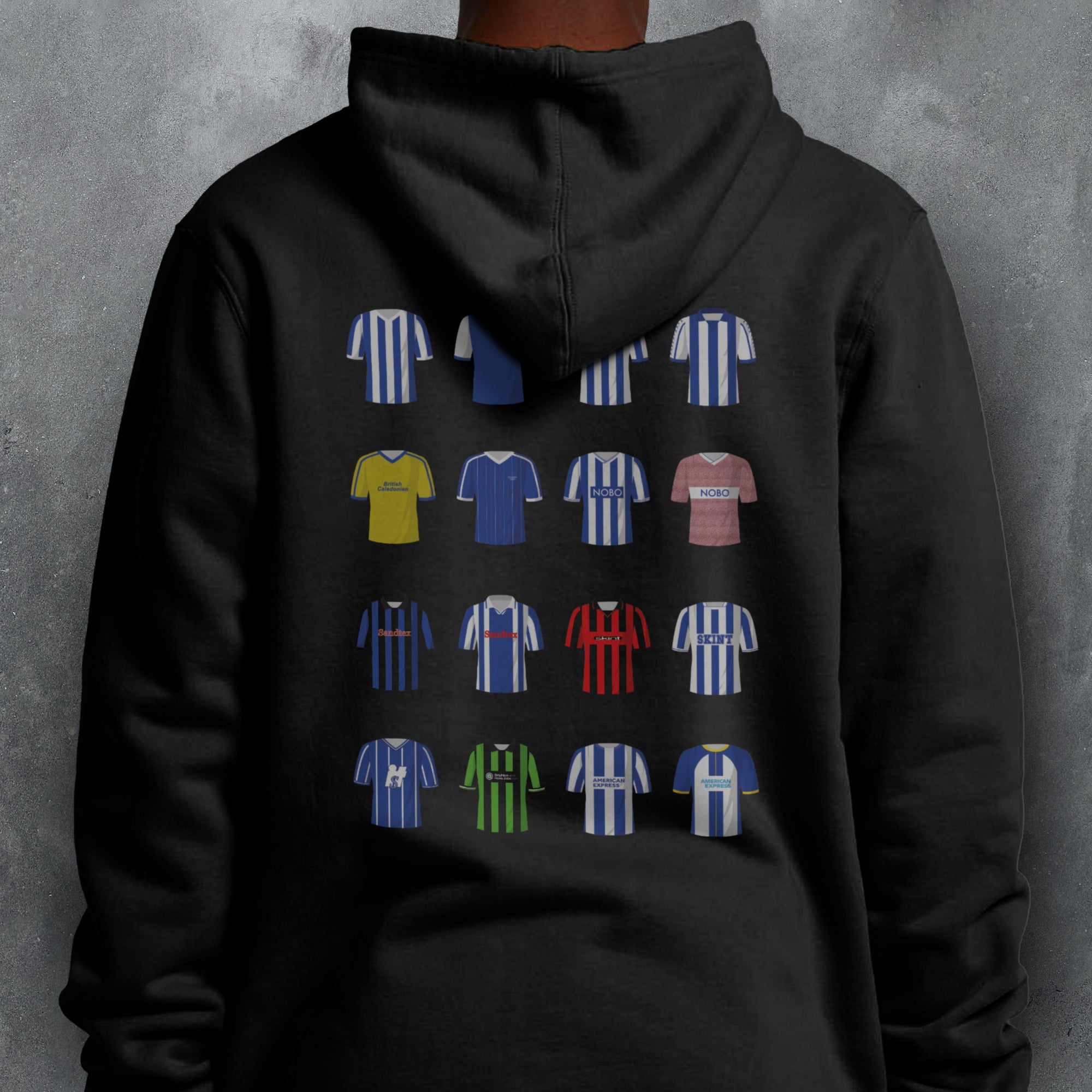 Brighton Classic Kits Football Hoodie Good Team On Paper