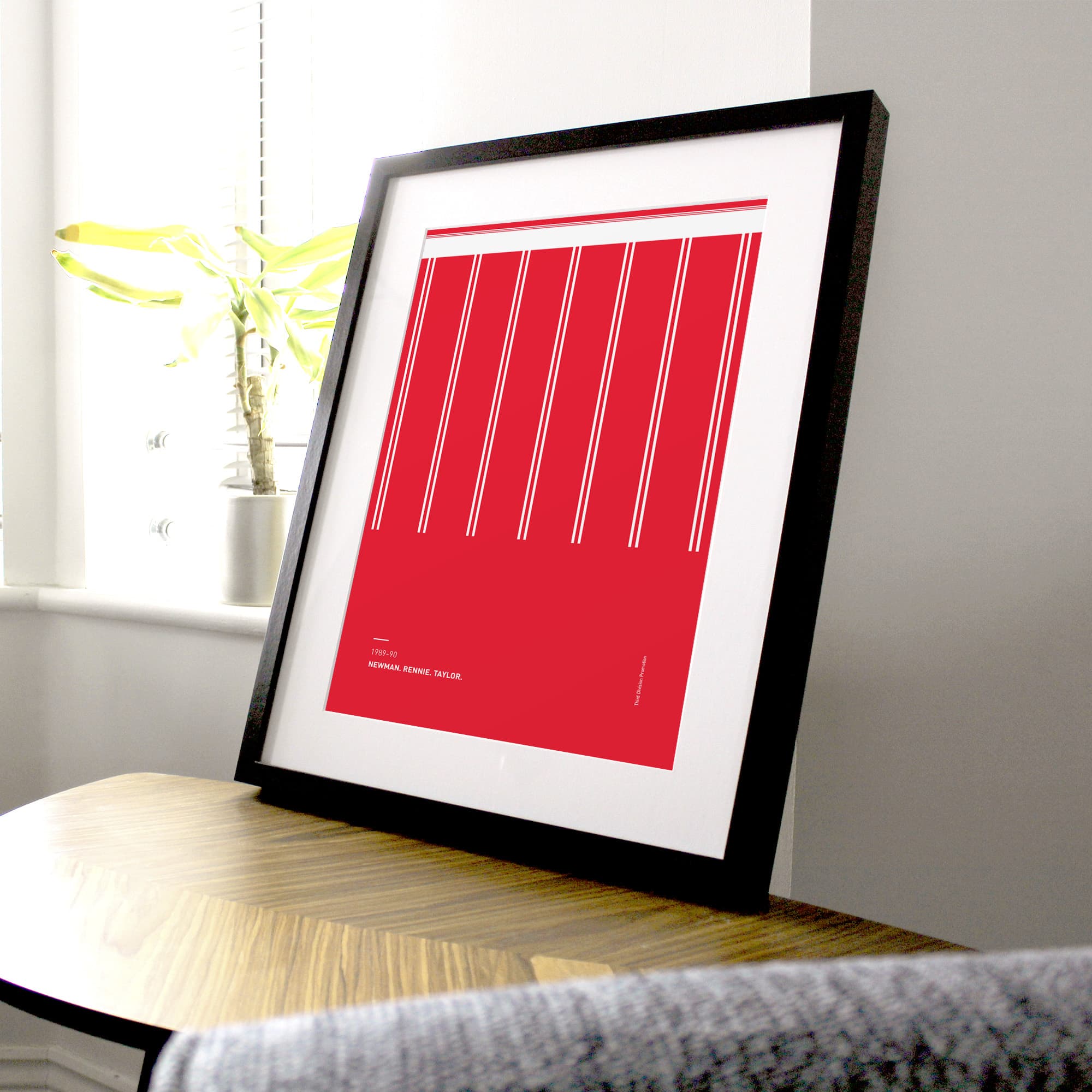 Bristol City 1988-89 'Better Days' Football Print Good Team On Paper