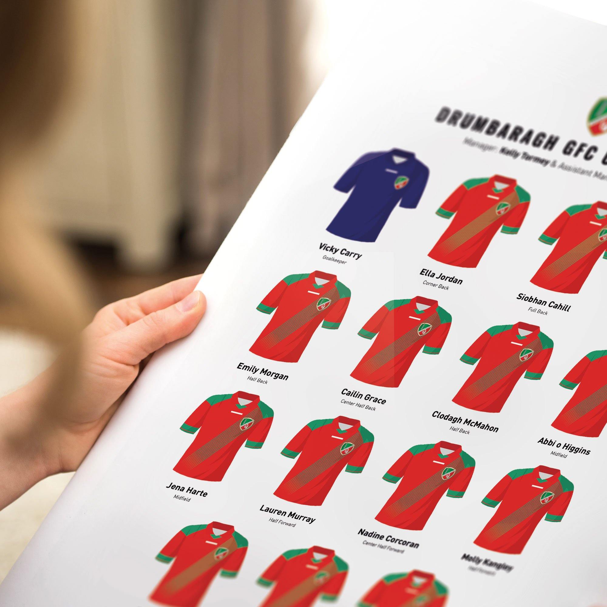 CREATE Your Custom Junior Sports Team Print Good Team On Paper