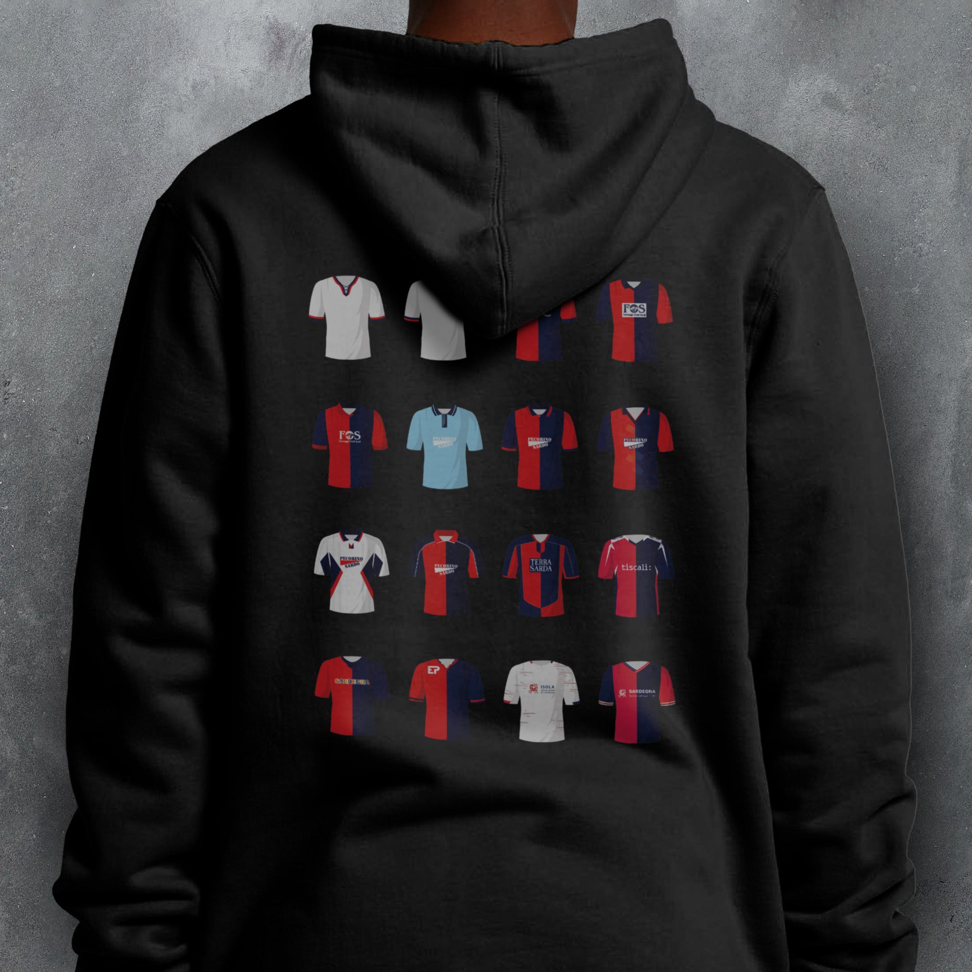 Cagliari Classic Kits Football Hoodie Good Team On Paper