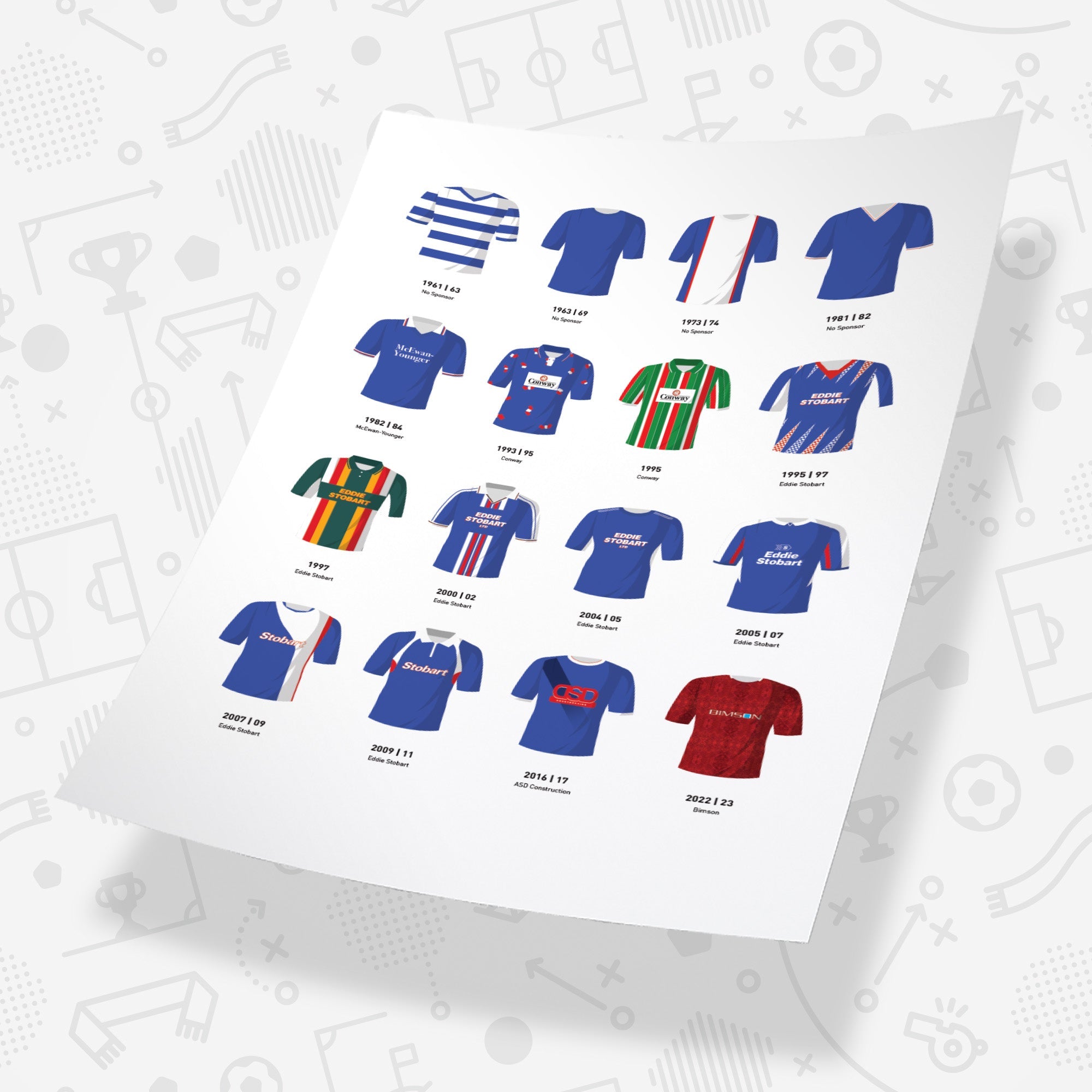 Carlisle Classic Kits Football Team Print Good Team On Paper