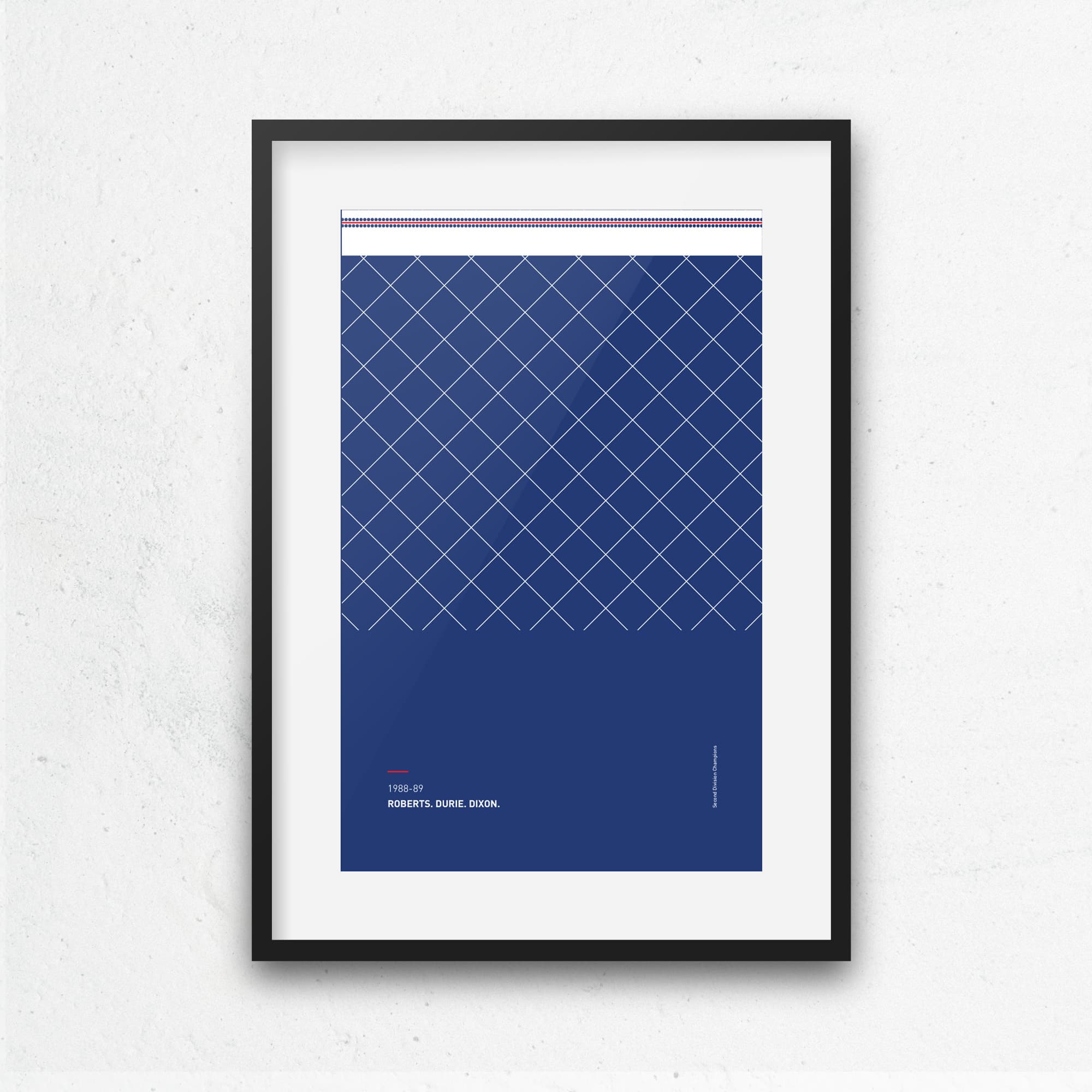 Chelsea 1988-89 'Better Days' Football Print Good Team On Paper