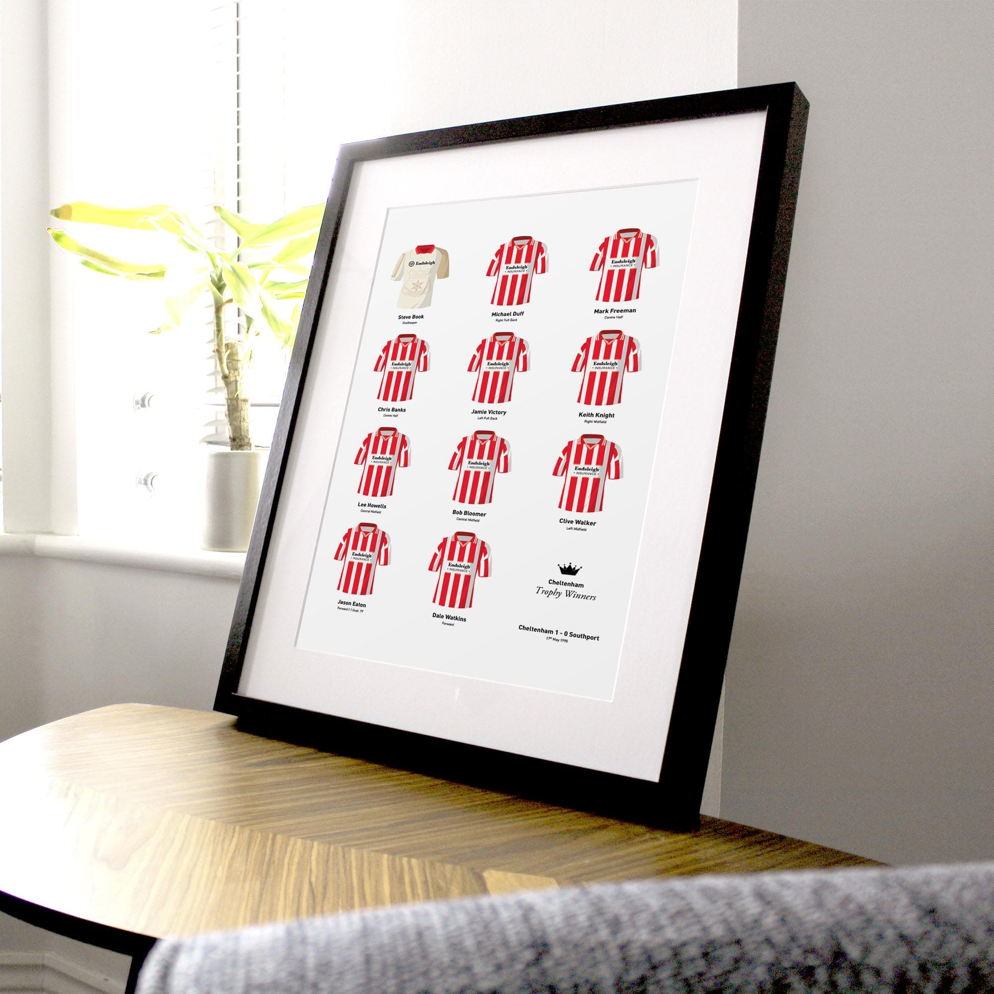 Cheltenham 1998 Trophy Winners Football Team Print Good Team On Paper