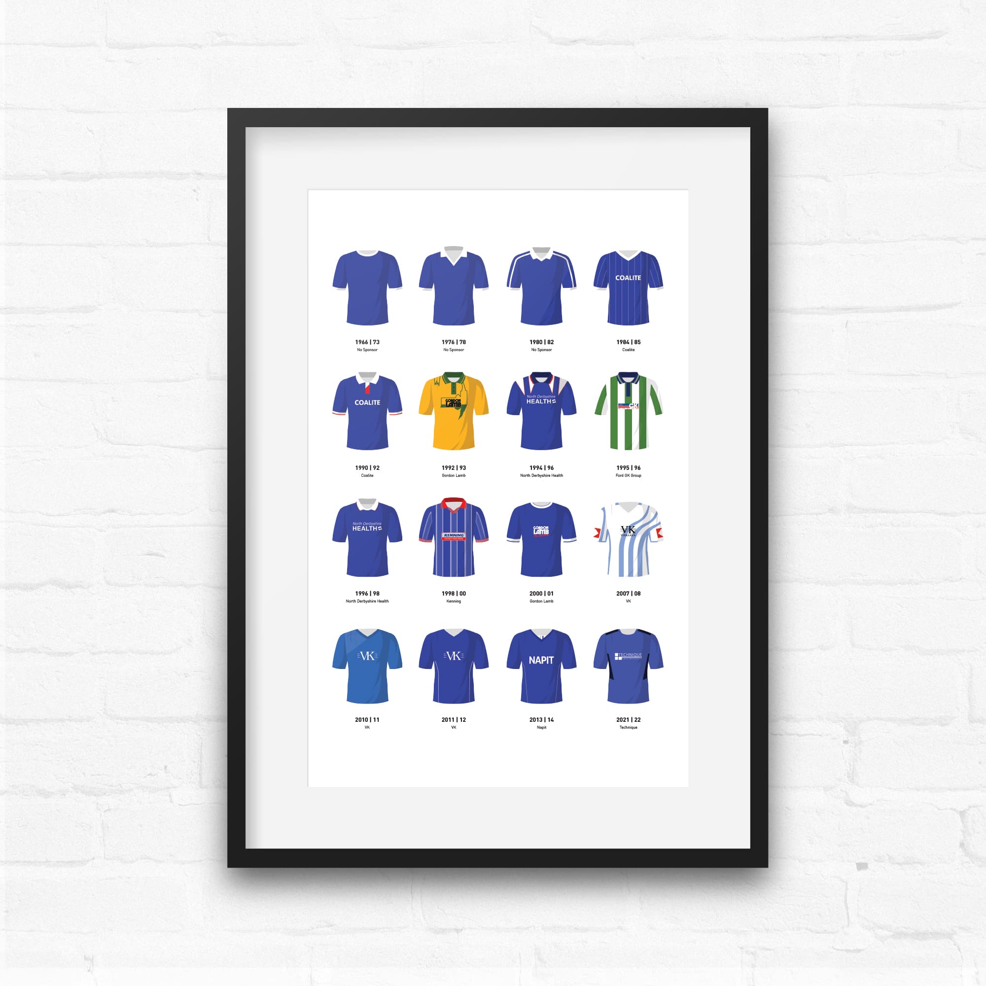 Chesterfield Classic Kits Football Team Print Good Team On Paper