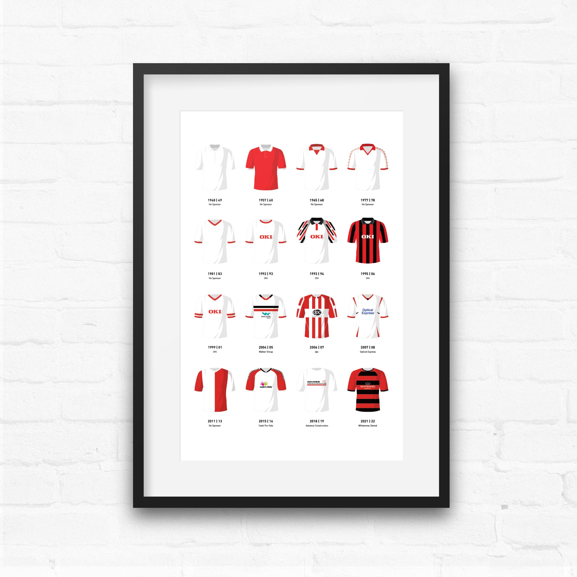 Clyde Classic Kits Football Team Print Good Team On Paper