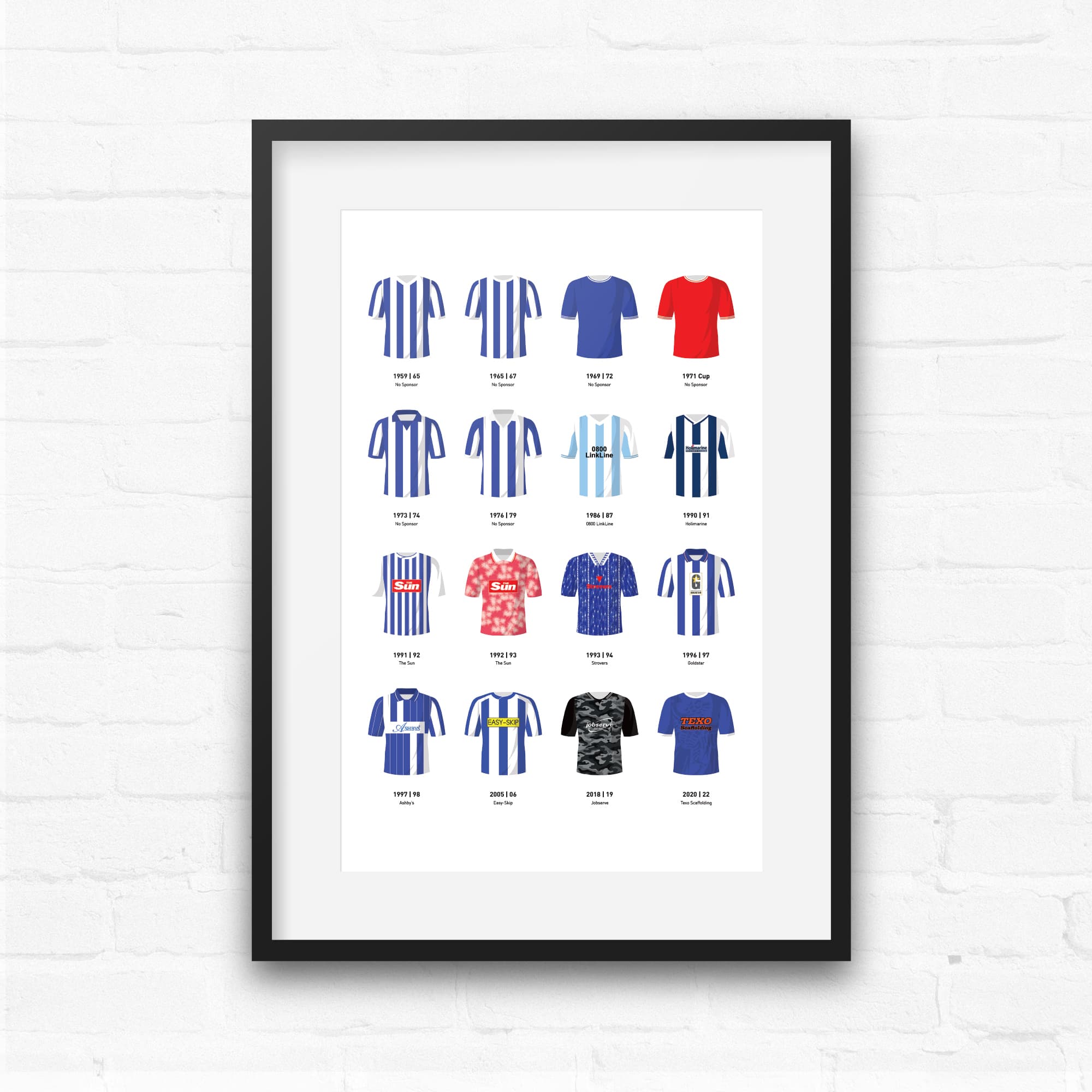 Colchester Classic Kits Football Team Print Good Team On Paper