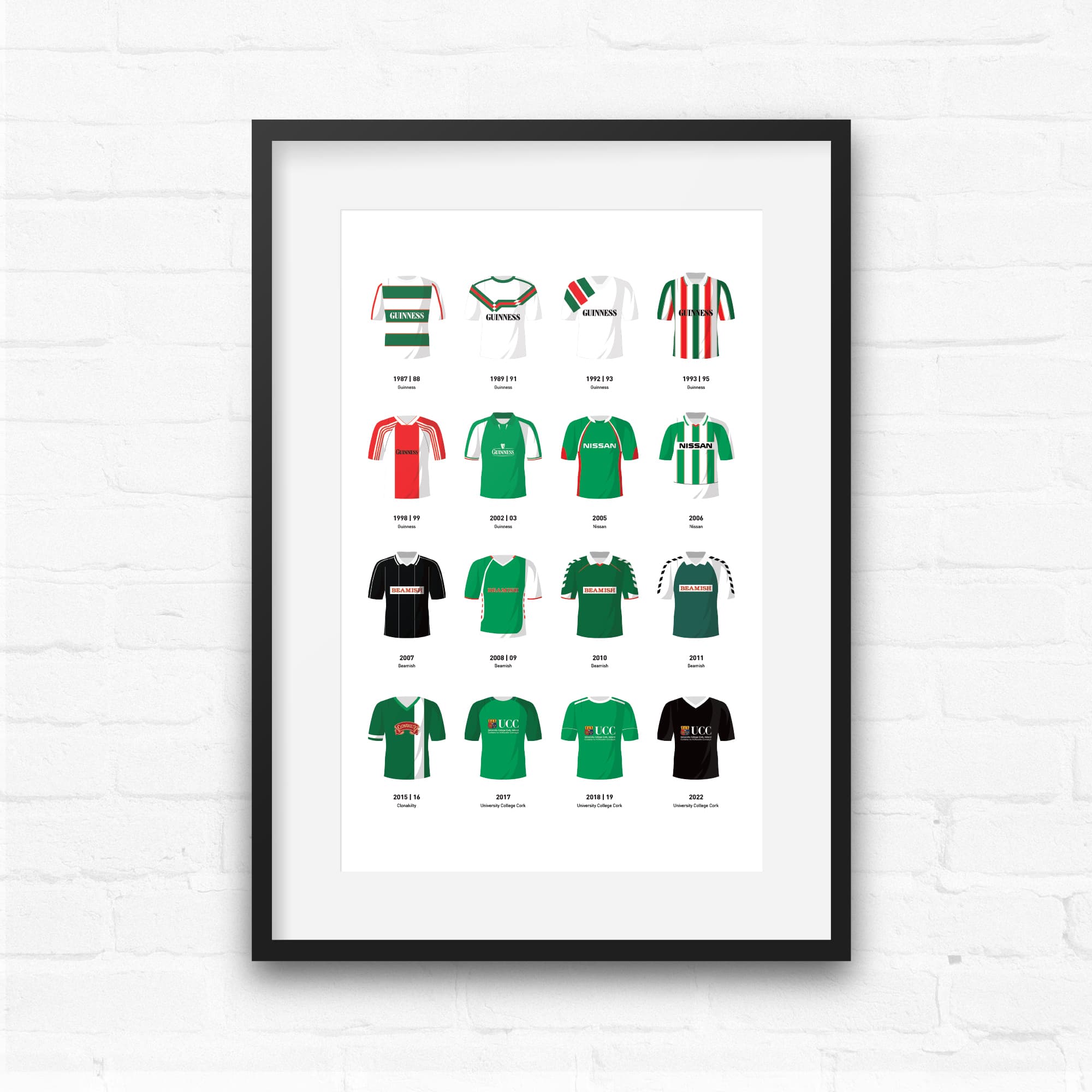 Cork Classic Kits Football Team Print Good Team On Paper