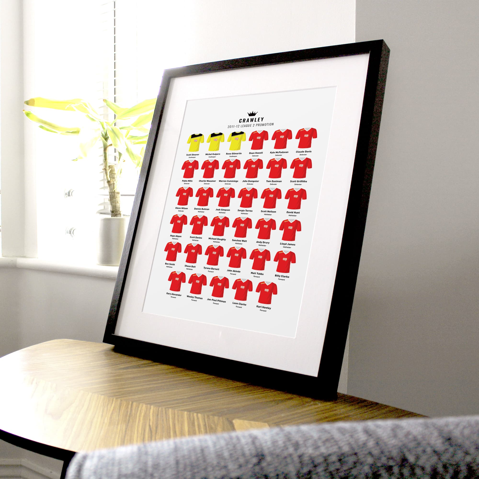 Crawley 2012 League 2 Promotion Football Team Print Good Team On Paper