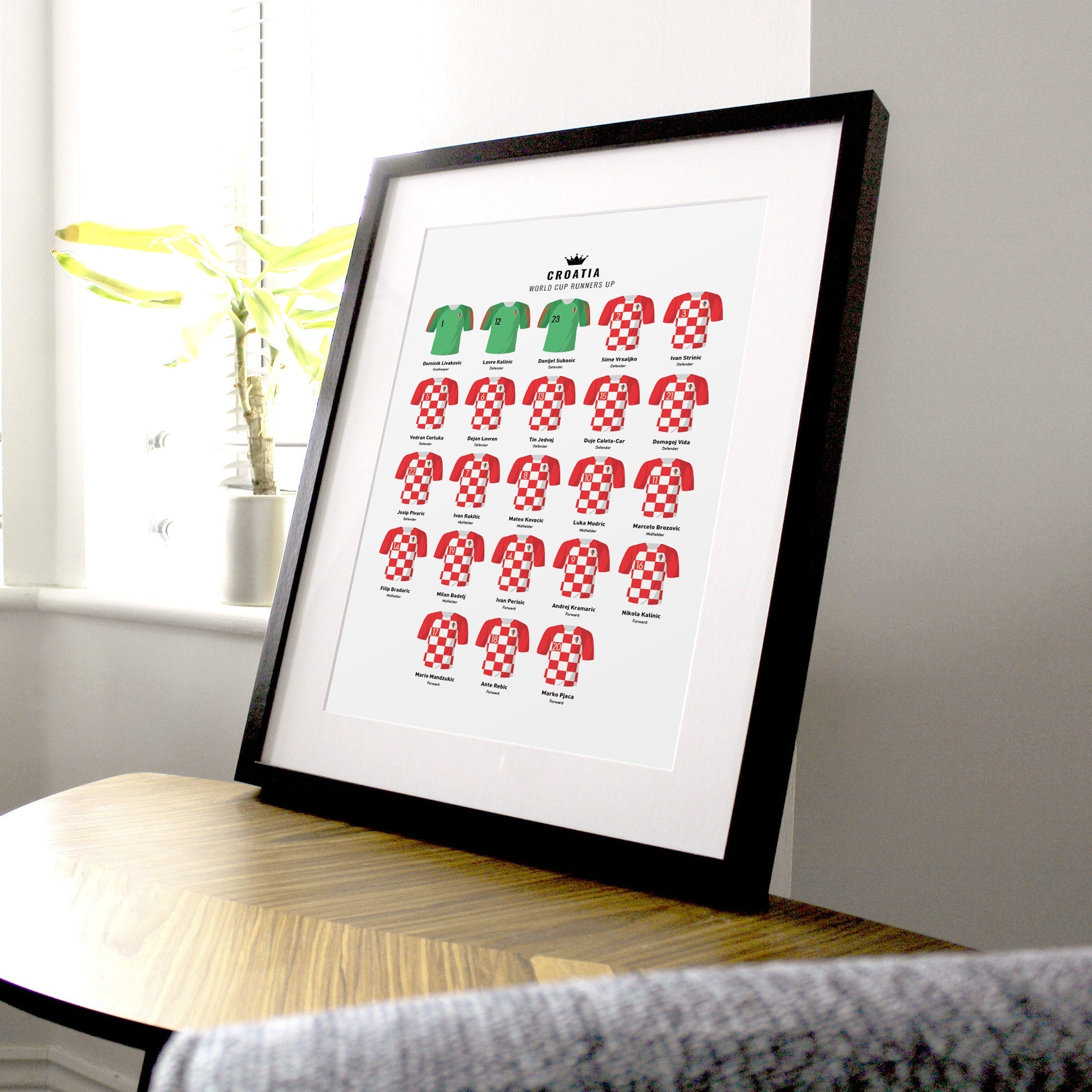 Croatia 2018 World Cup Final Football Team Print Good Team On Paper