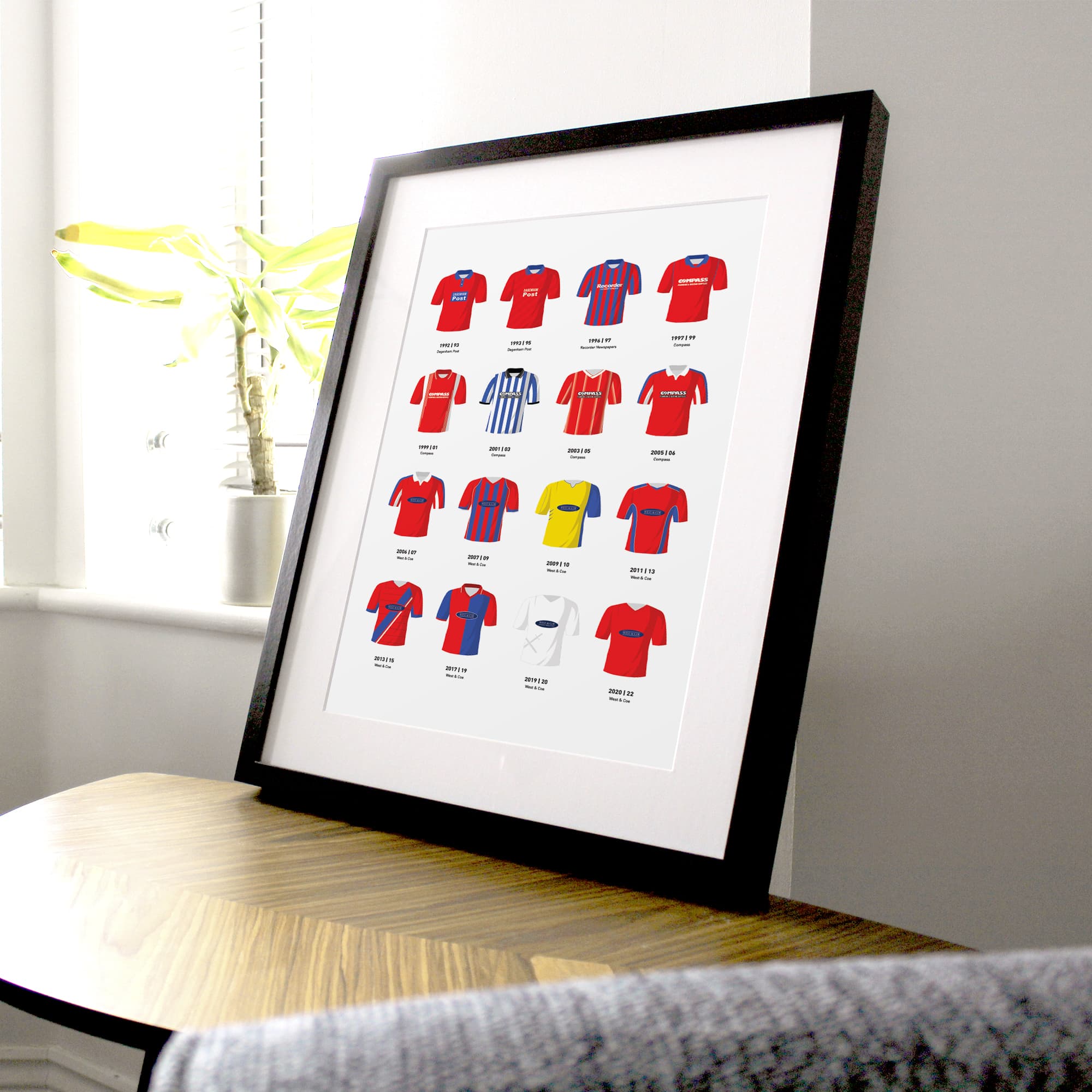 Dagenham Classic Kits Football Team Print Good Team On Paper