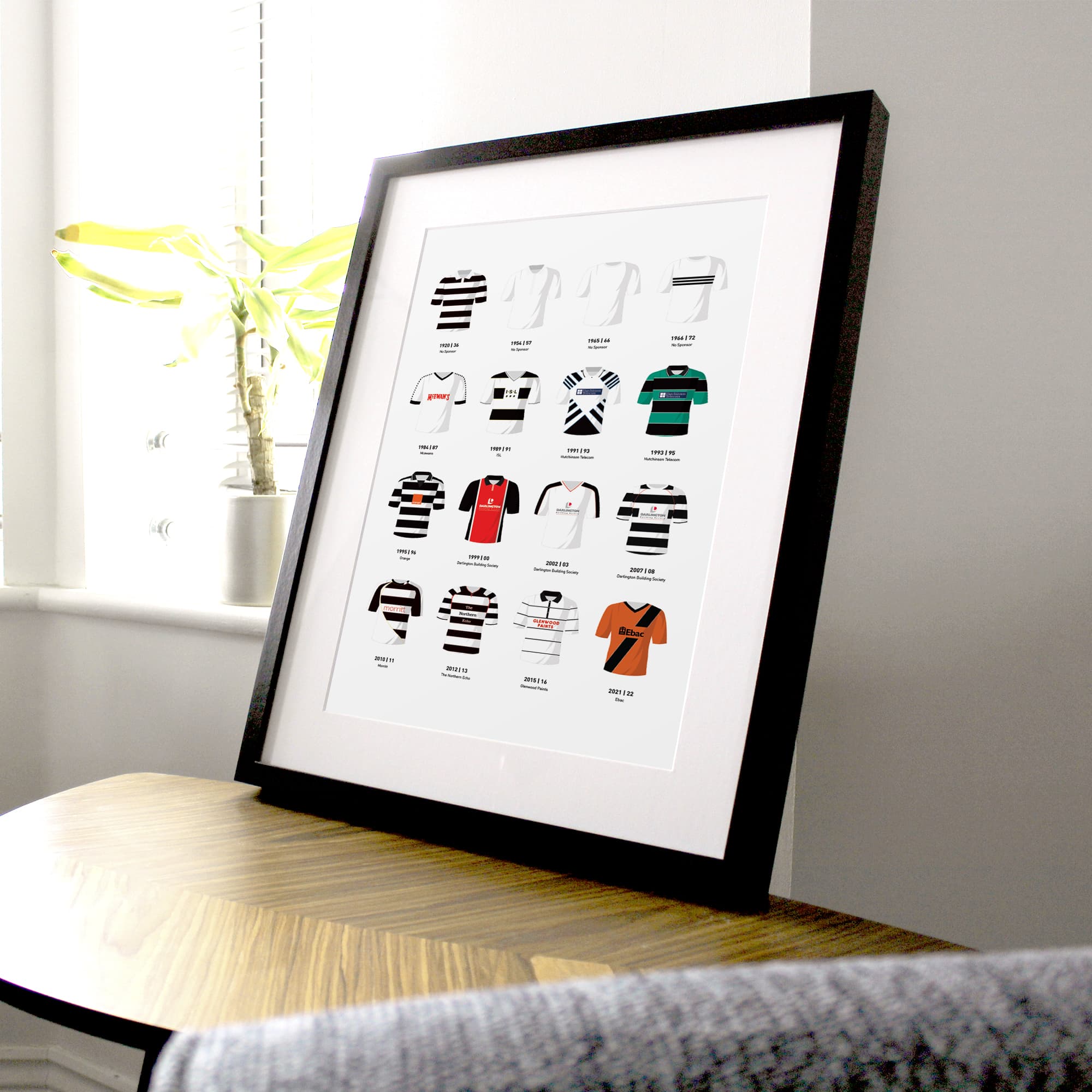 Darlington Classic Kits Football Team Print Good Team On Paper