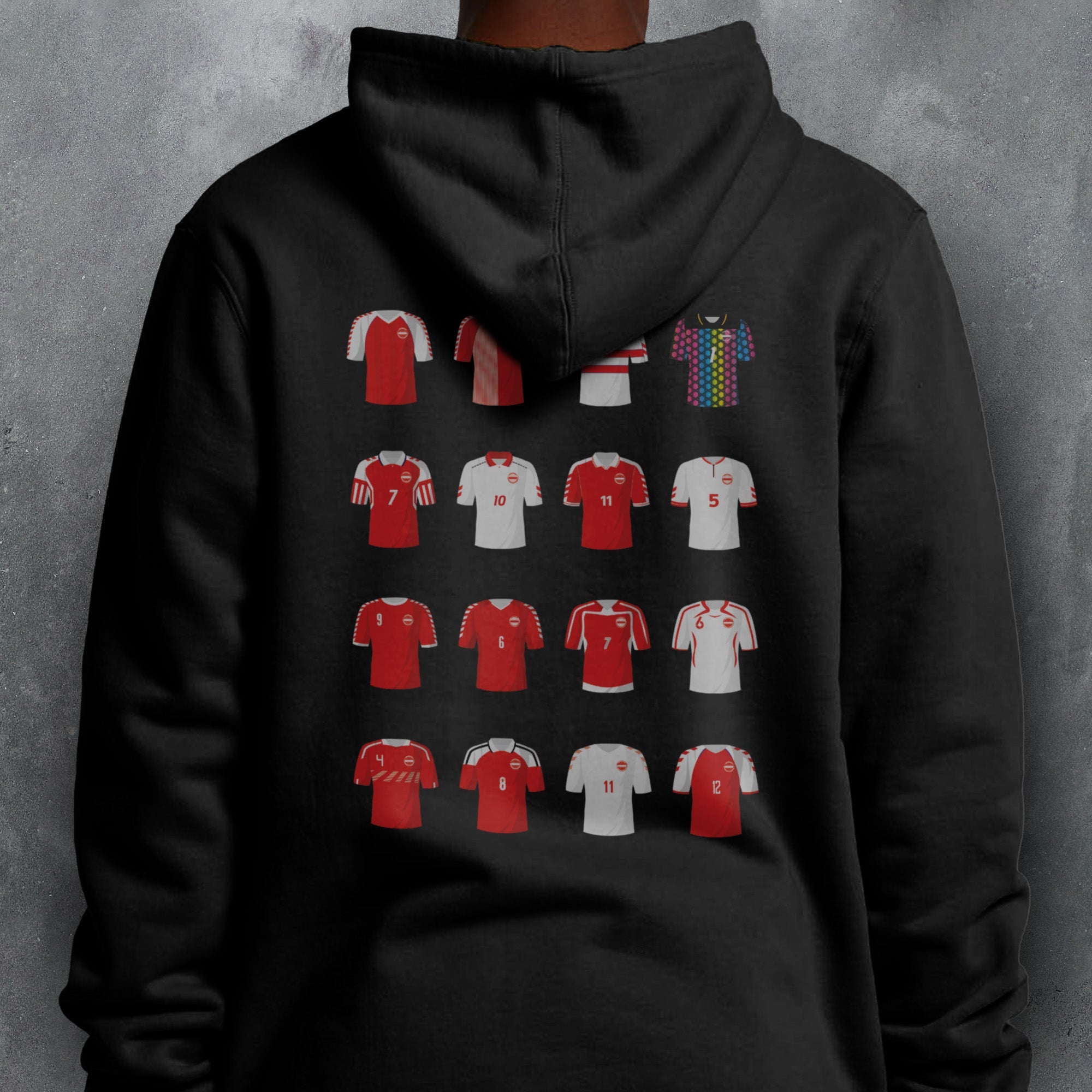 Denmark Classic Kits Football Hoodie Good Team On Paper