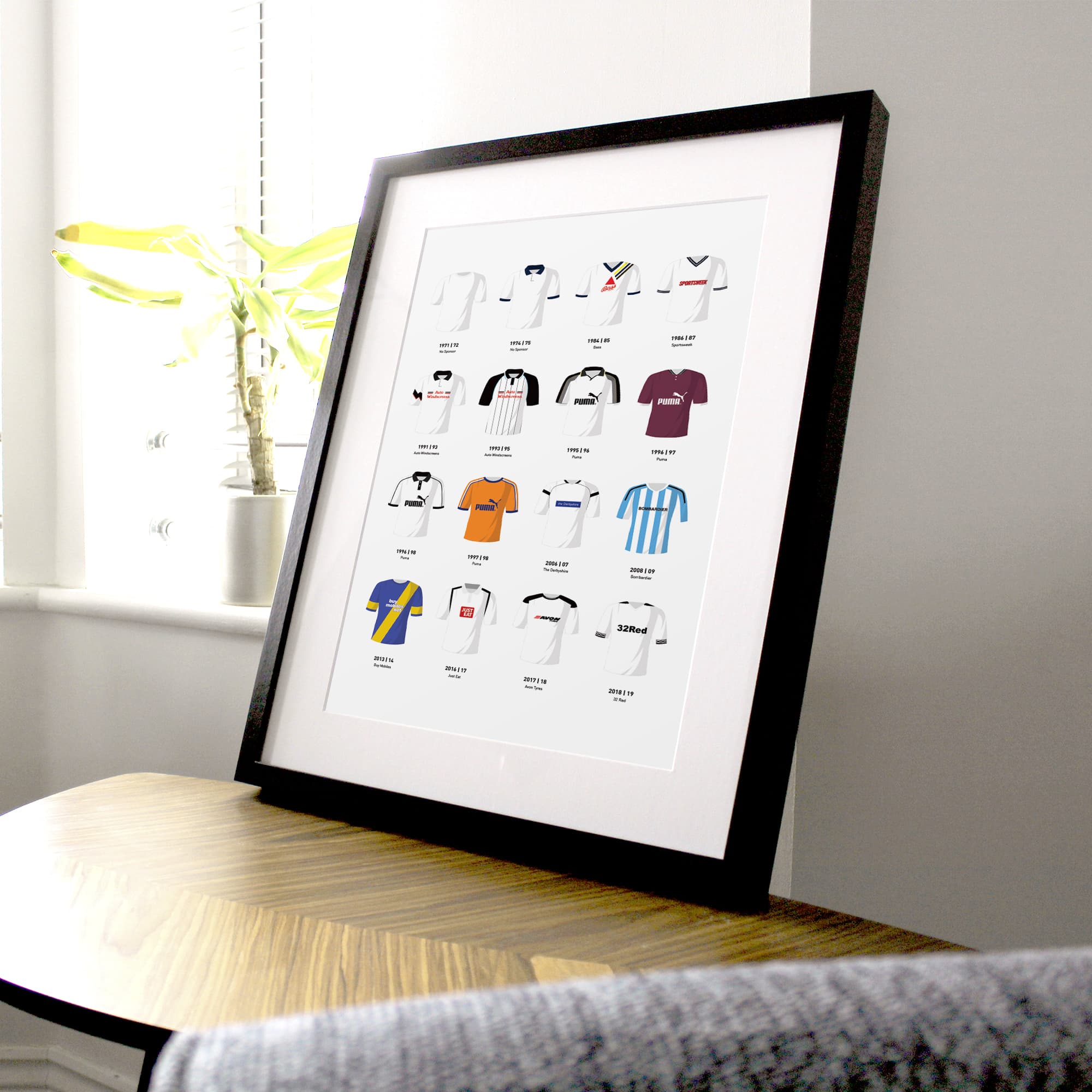 Derby Classic Kits Football Team Print Good Team On Paper