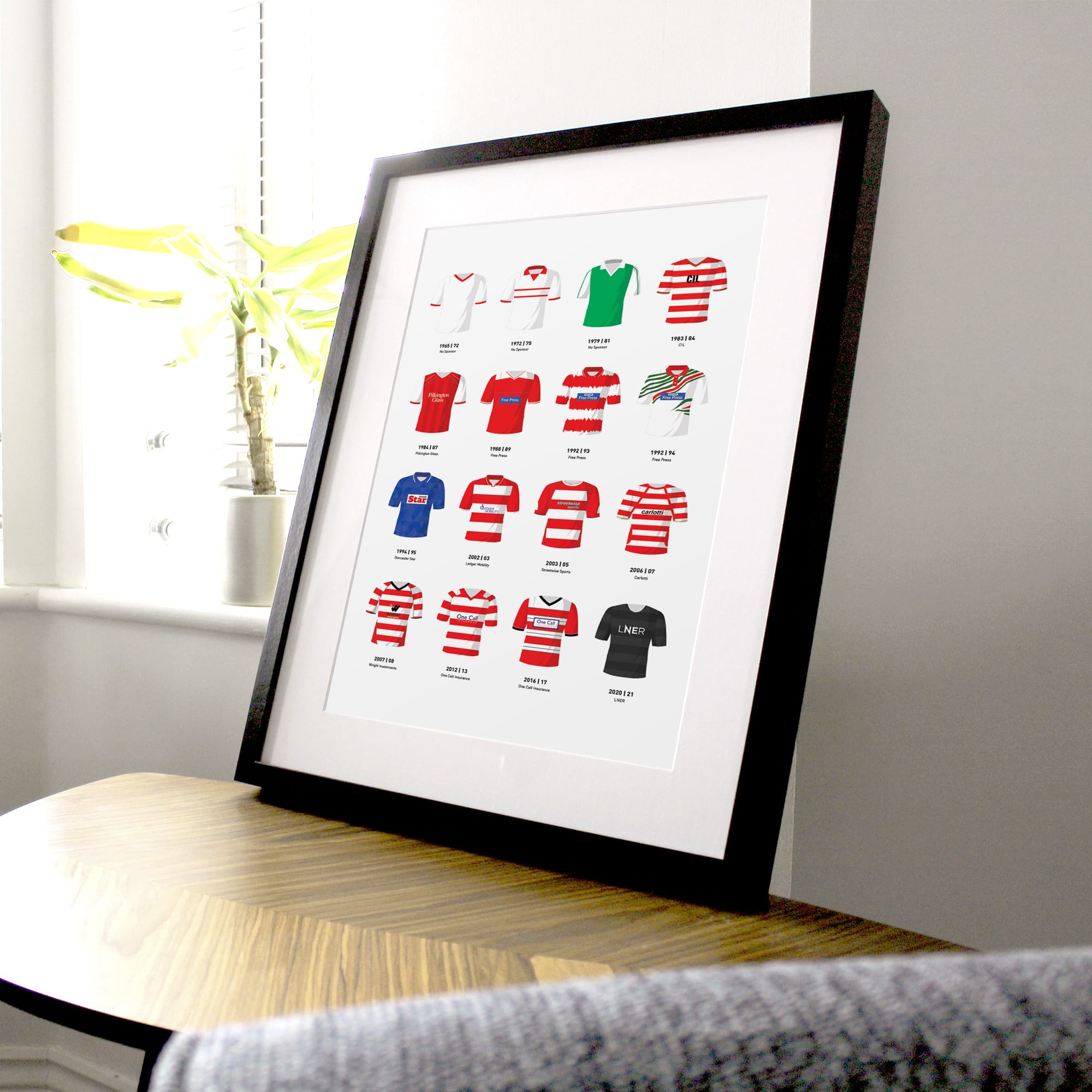 Doncaster Classic Kits Football Team Print Good Team On Paper