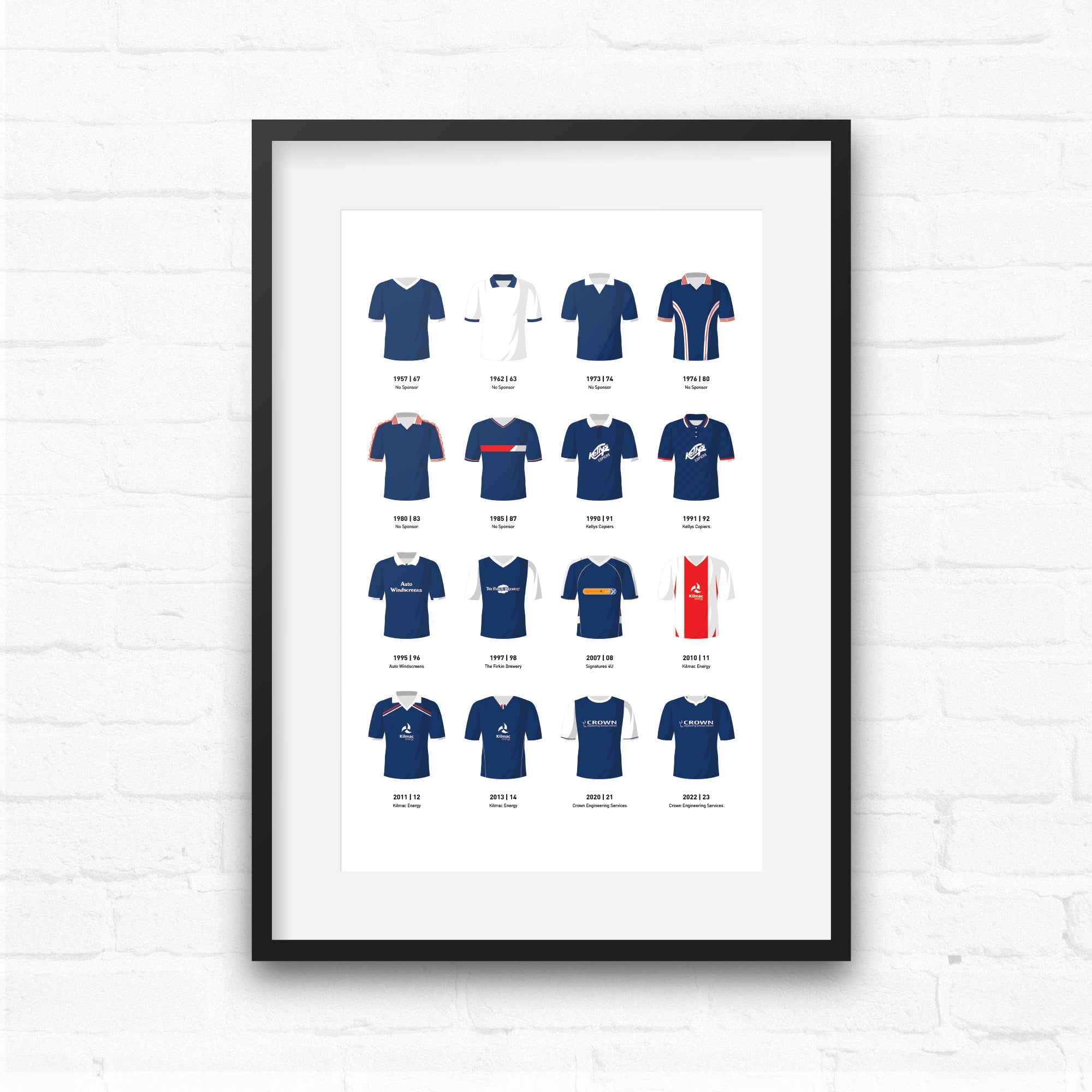 Dundee Classic Kits Football Team Print Good Team On Paper