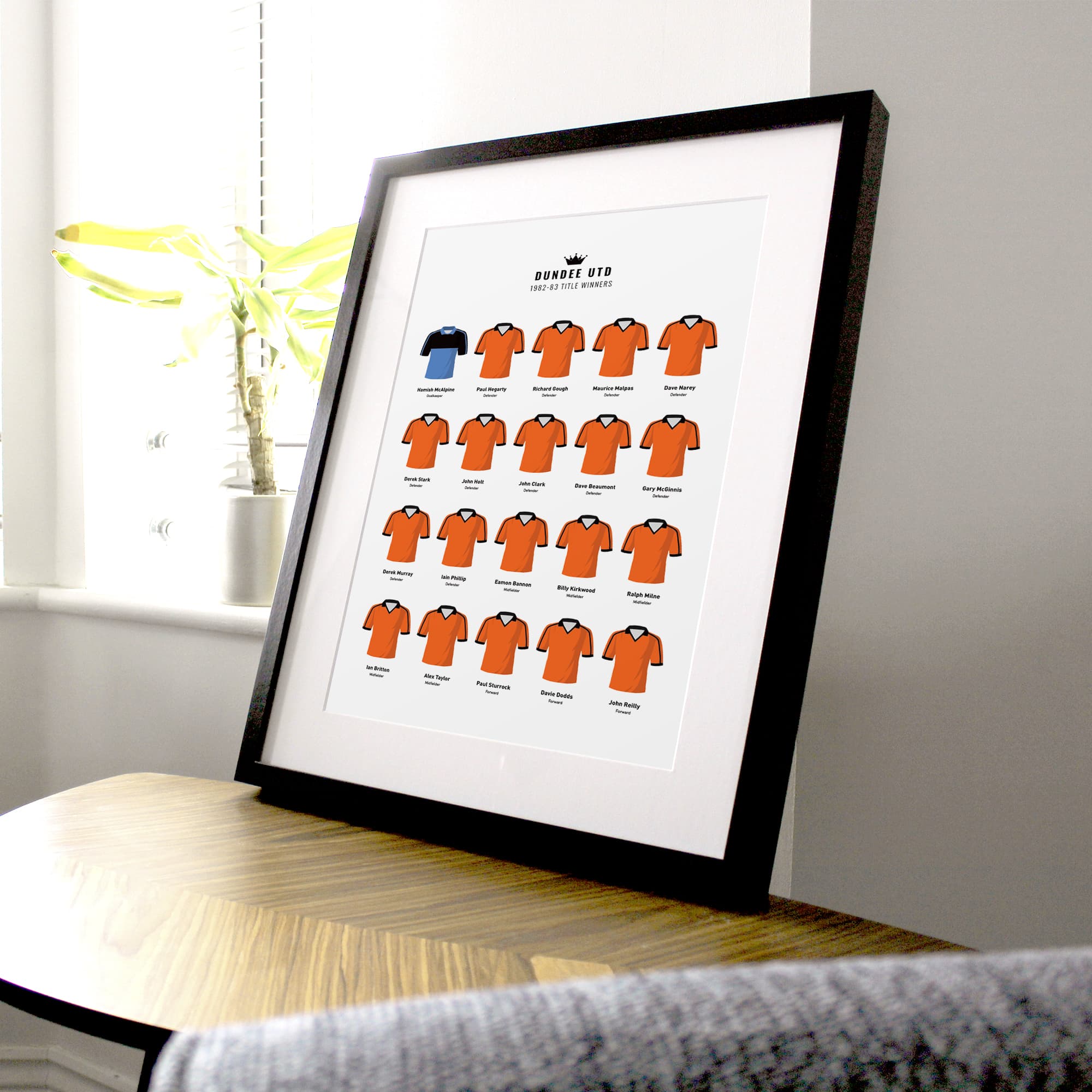 Dundee Utd 1983 Title Winners Football Team Print Good Team On Paper