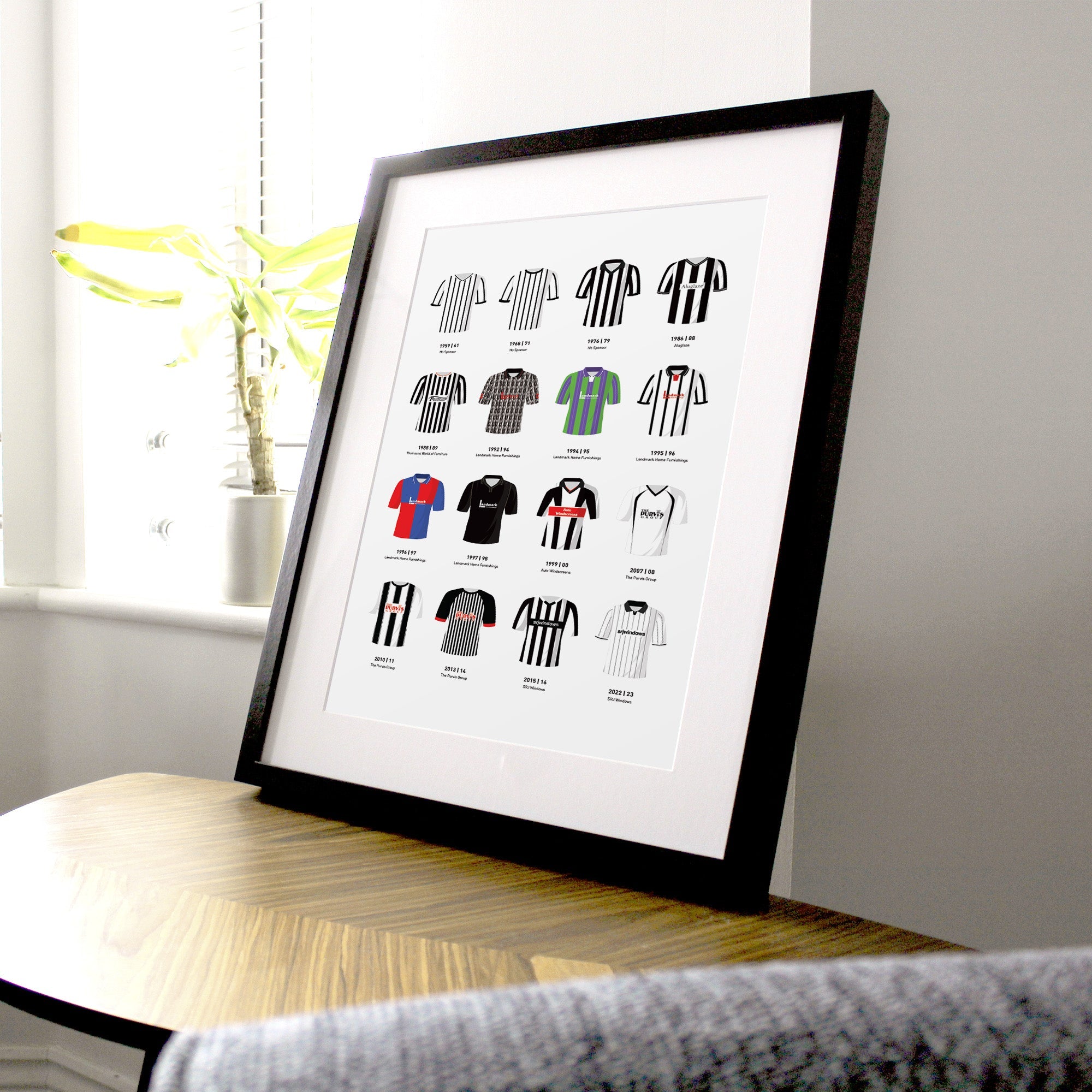 Dunfermline Classic Kits Football Team Print Good Team On Paper
