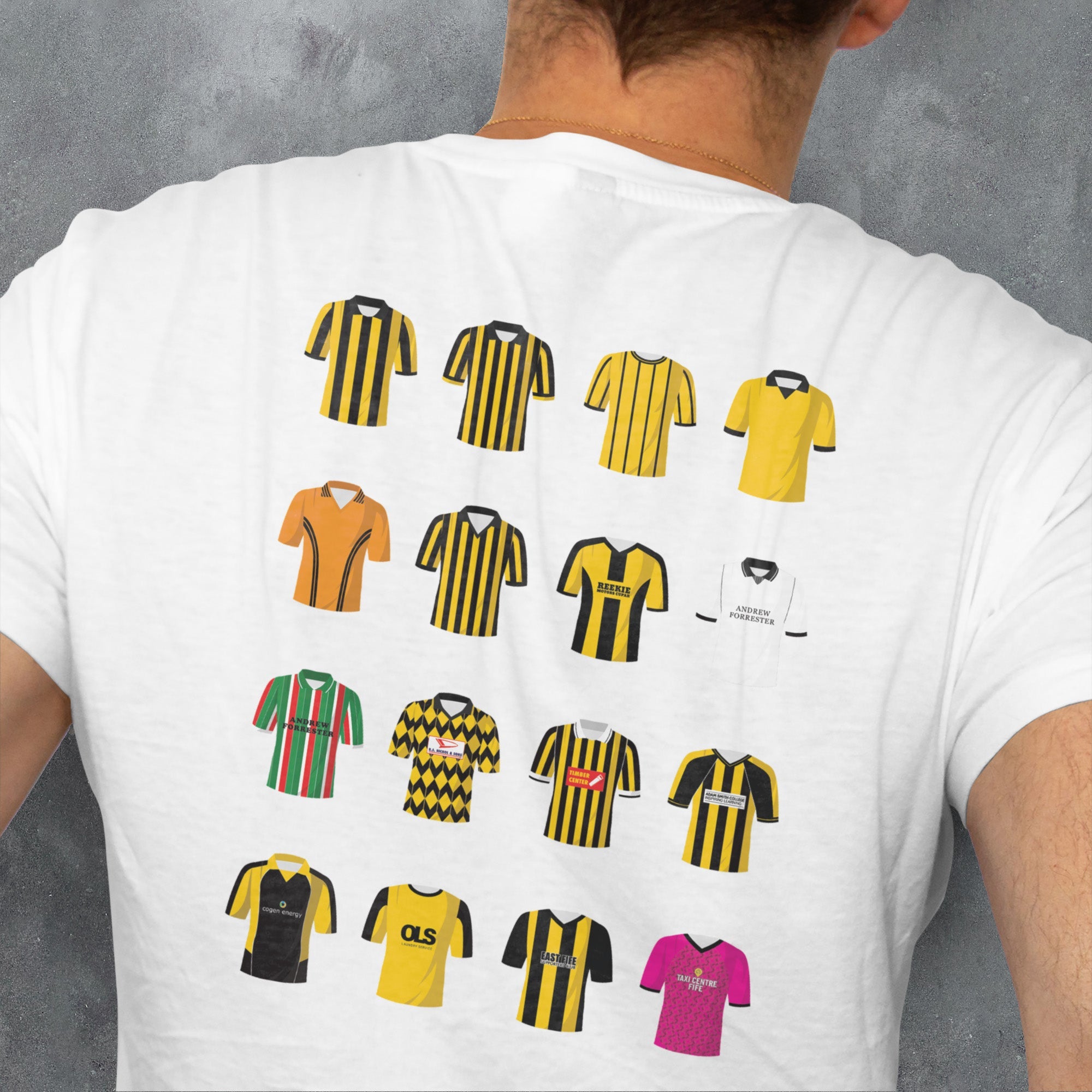 East Fife Classic Kits Football T-Shirt Gift