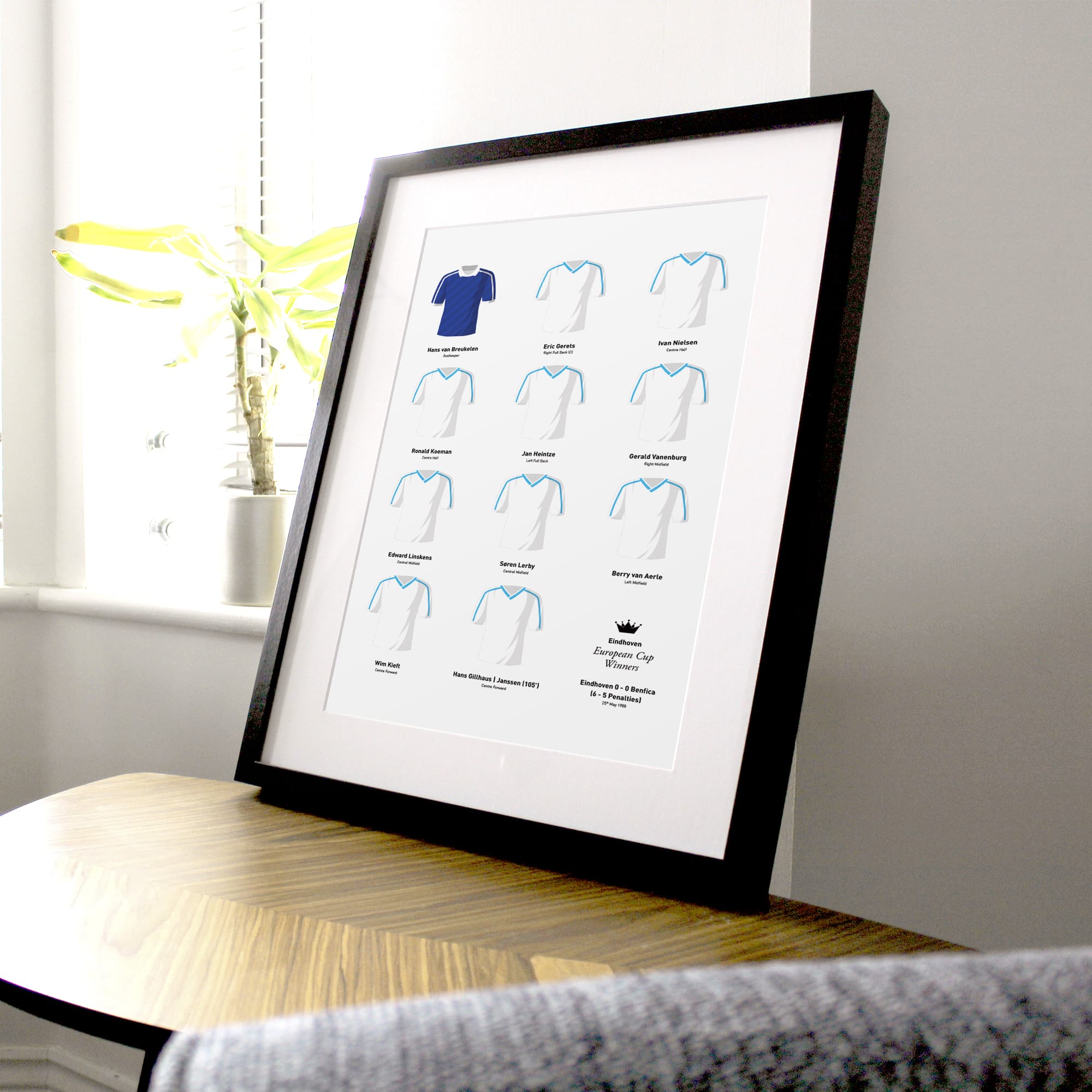 Eindhoven 1988 European Champions Football Team Print Good Team On Paper