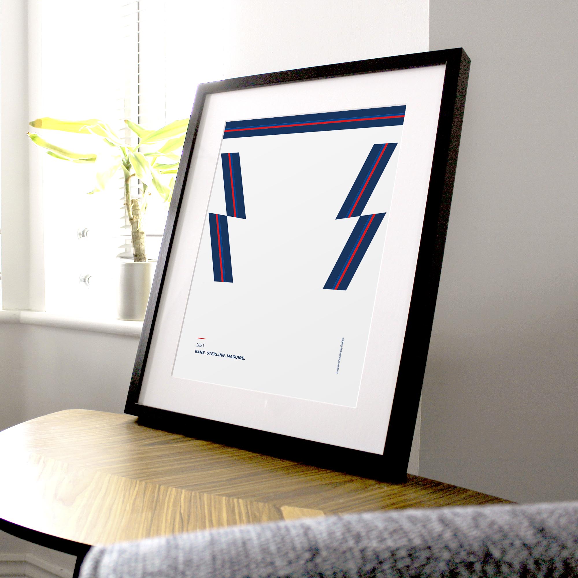 England 2021 'Better Days' Football Print Good Team On Paper