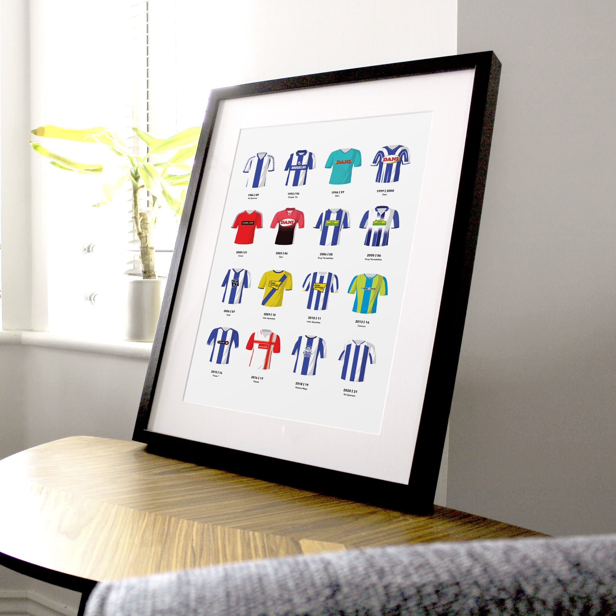 Espanyol Classic Kits Football Team Print Good Team On Paper