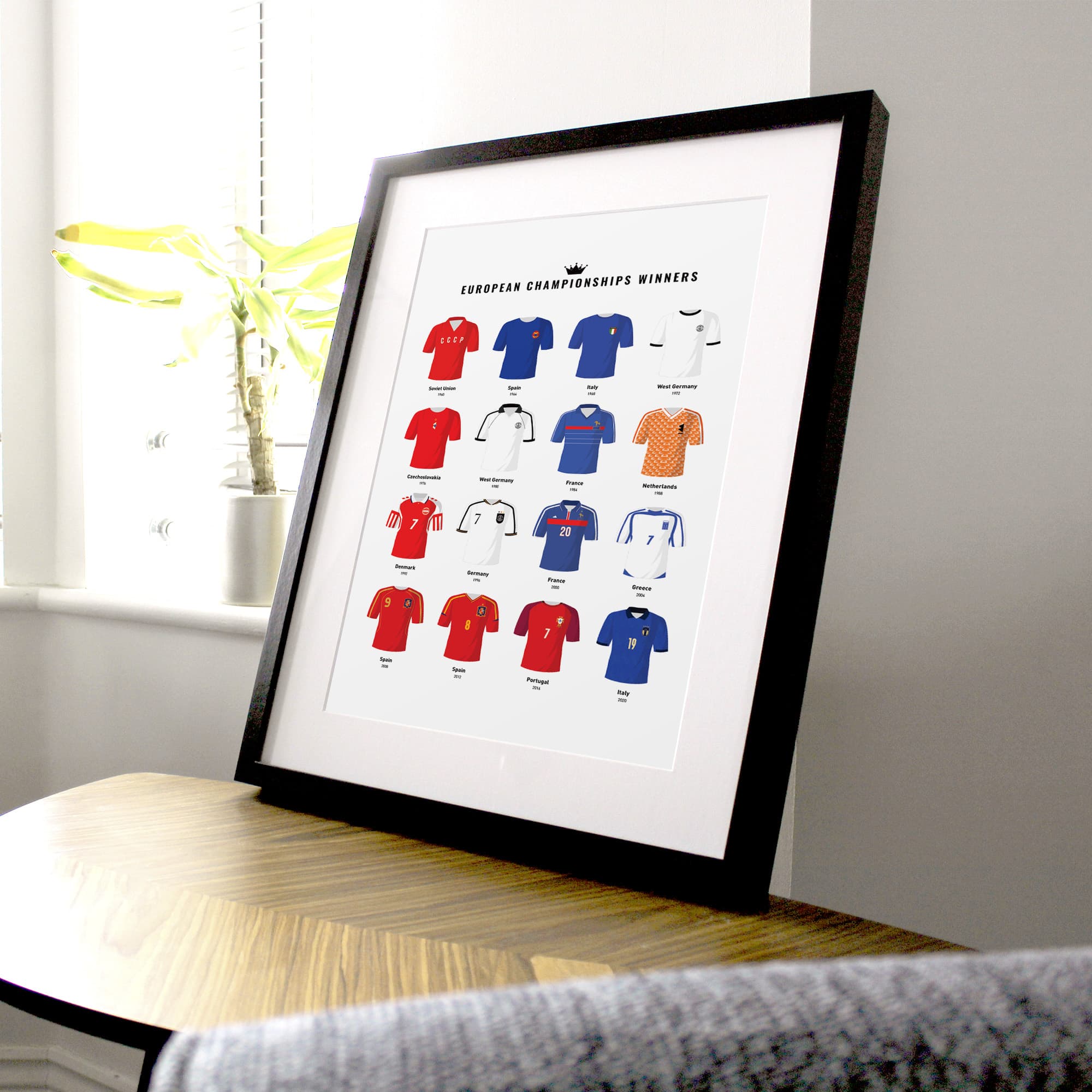 Euro Winners Football Print Good Team On Paper