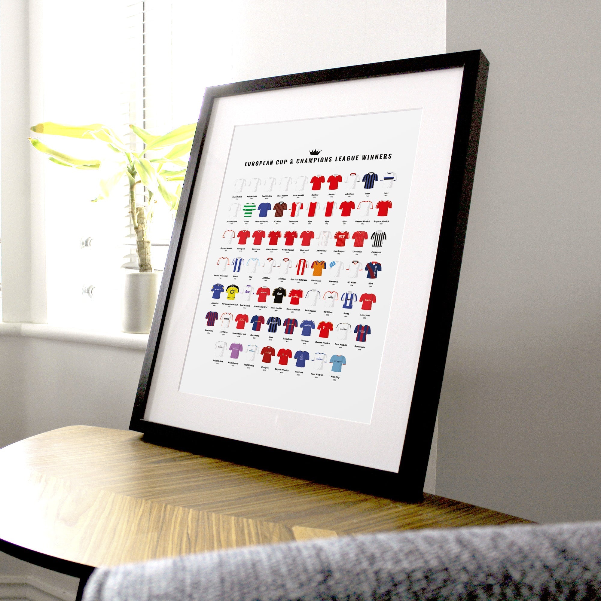 European Champions Football Team Print Good Team On Paper