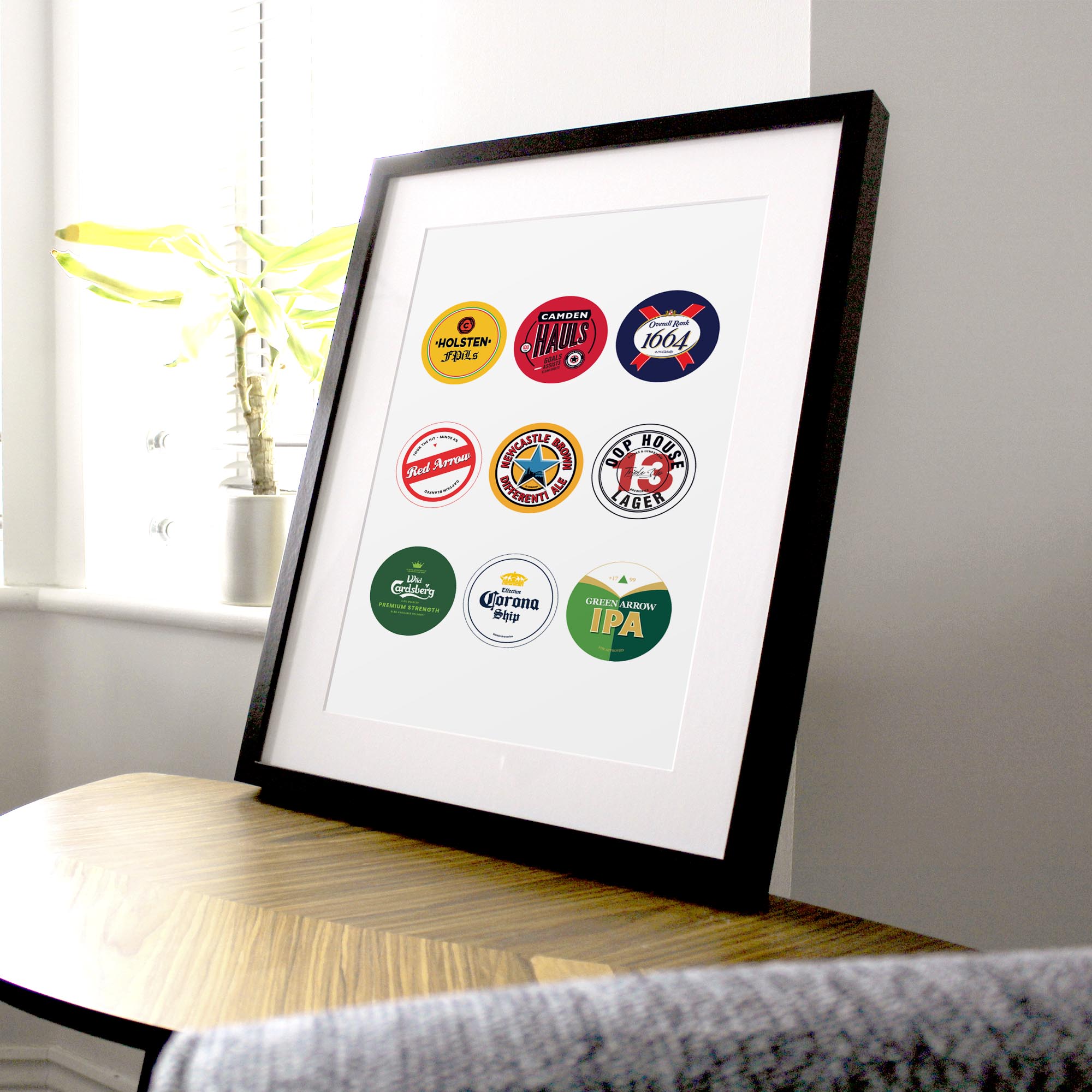 Fantasy League Football FPL 'Off The Bar' Beers of the Game Print Good Team On Paper