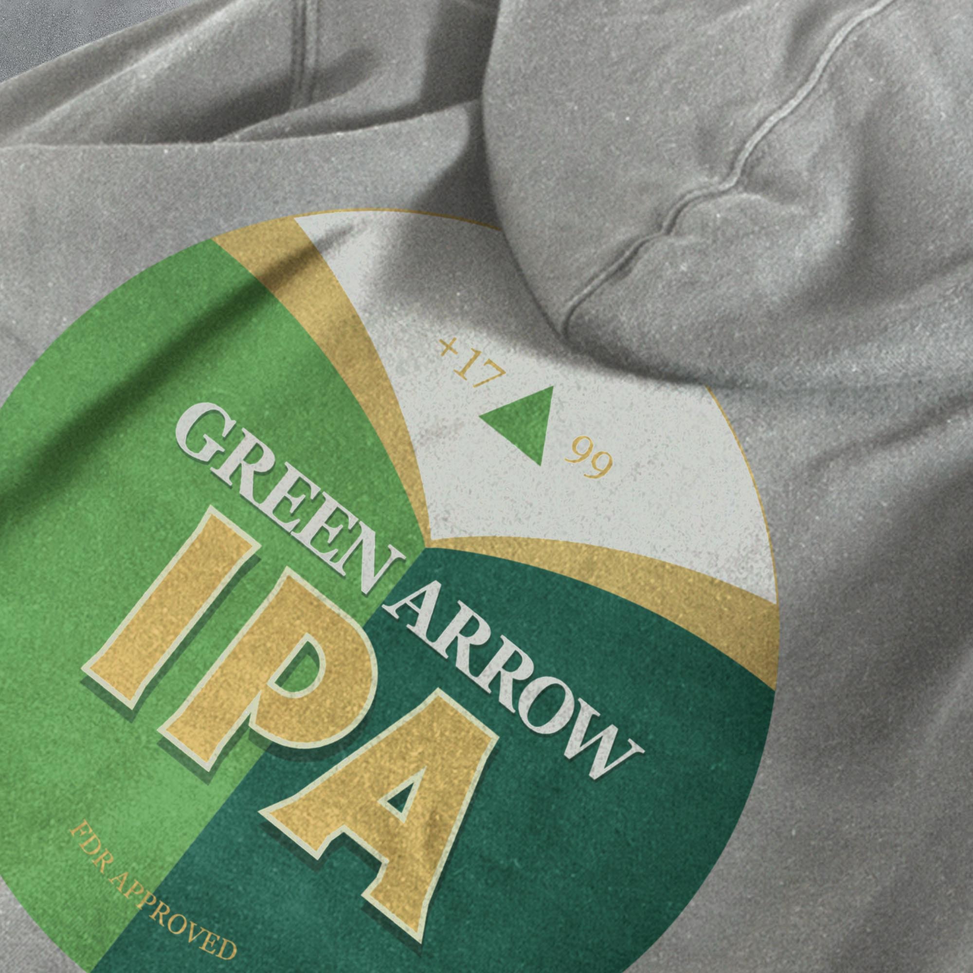 Fantasy League Football FPL 'Off The Bar' Green Arrow IPA Hoodie Good Team On Paper